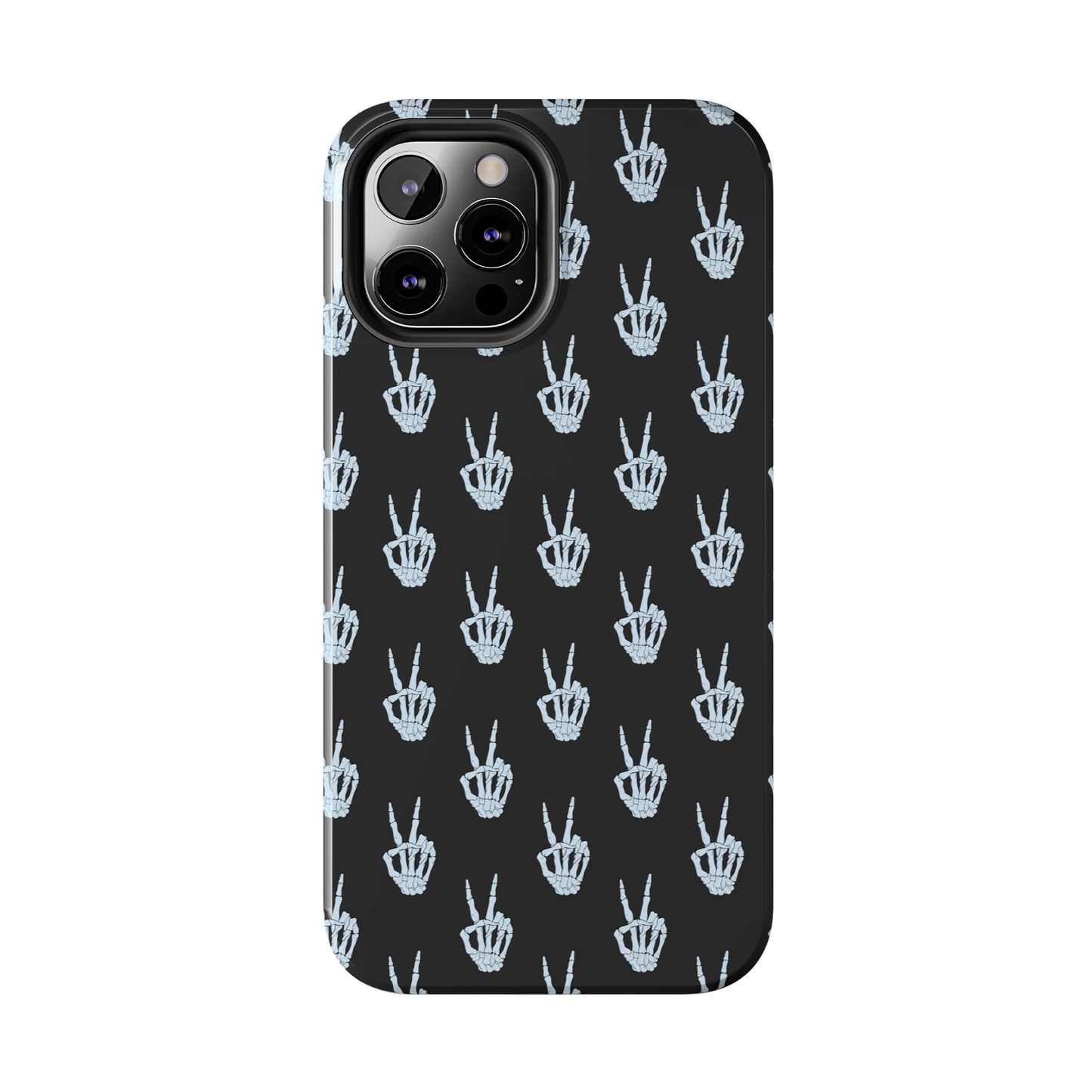 Skeleton Hand Peace Sign Tough Phone Cases