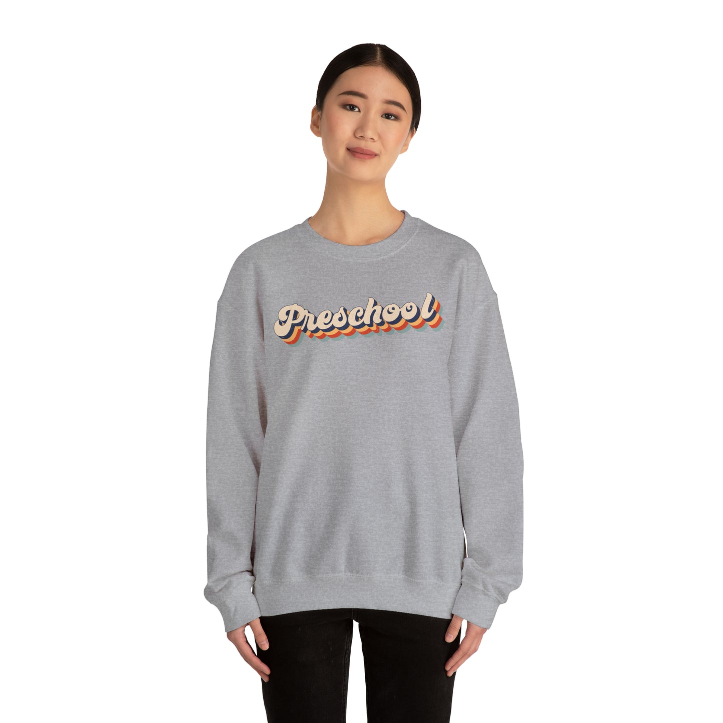 Retro Preschool Unisex Heavy Blend™ Crewneck Sweatshirt