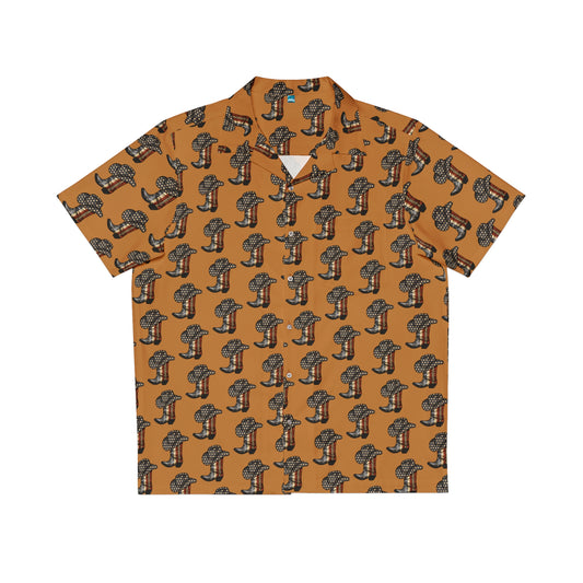 Cowboy Boots Men's Hawaiian Shirt (AOP)