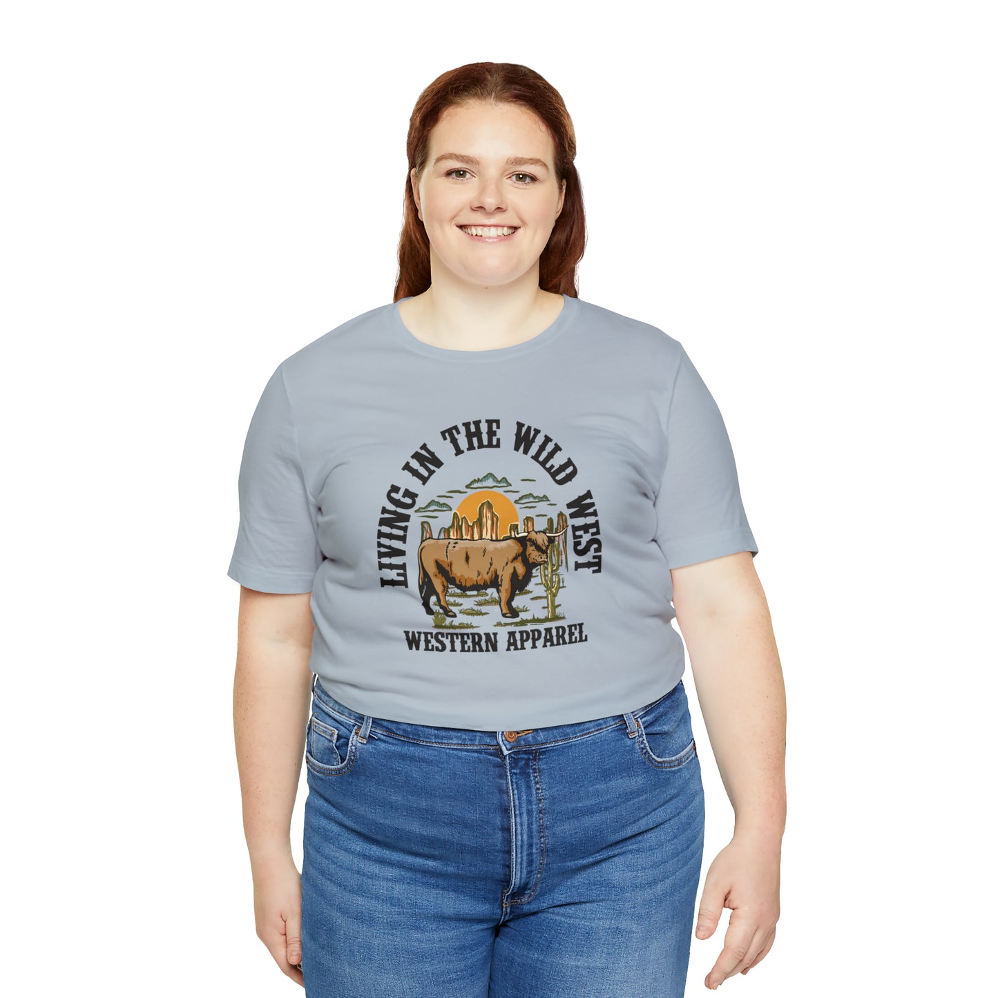 "Living in in the Wildwest" Unisex Jersey Short Sleeve Tee