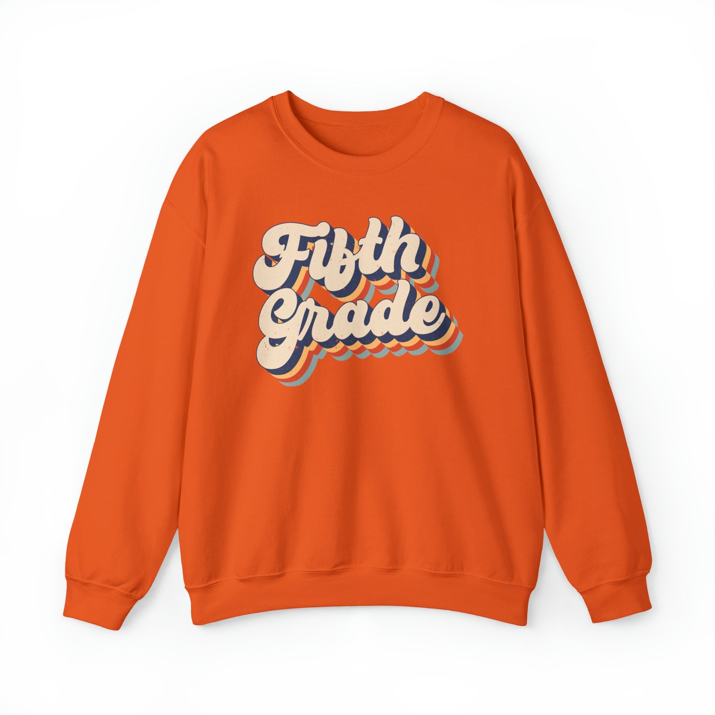 Retro Fifth Grade Unisex Heavy Blend™ Crewneck Sweatshirt