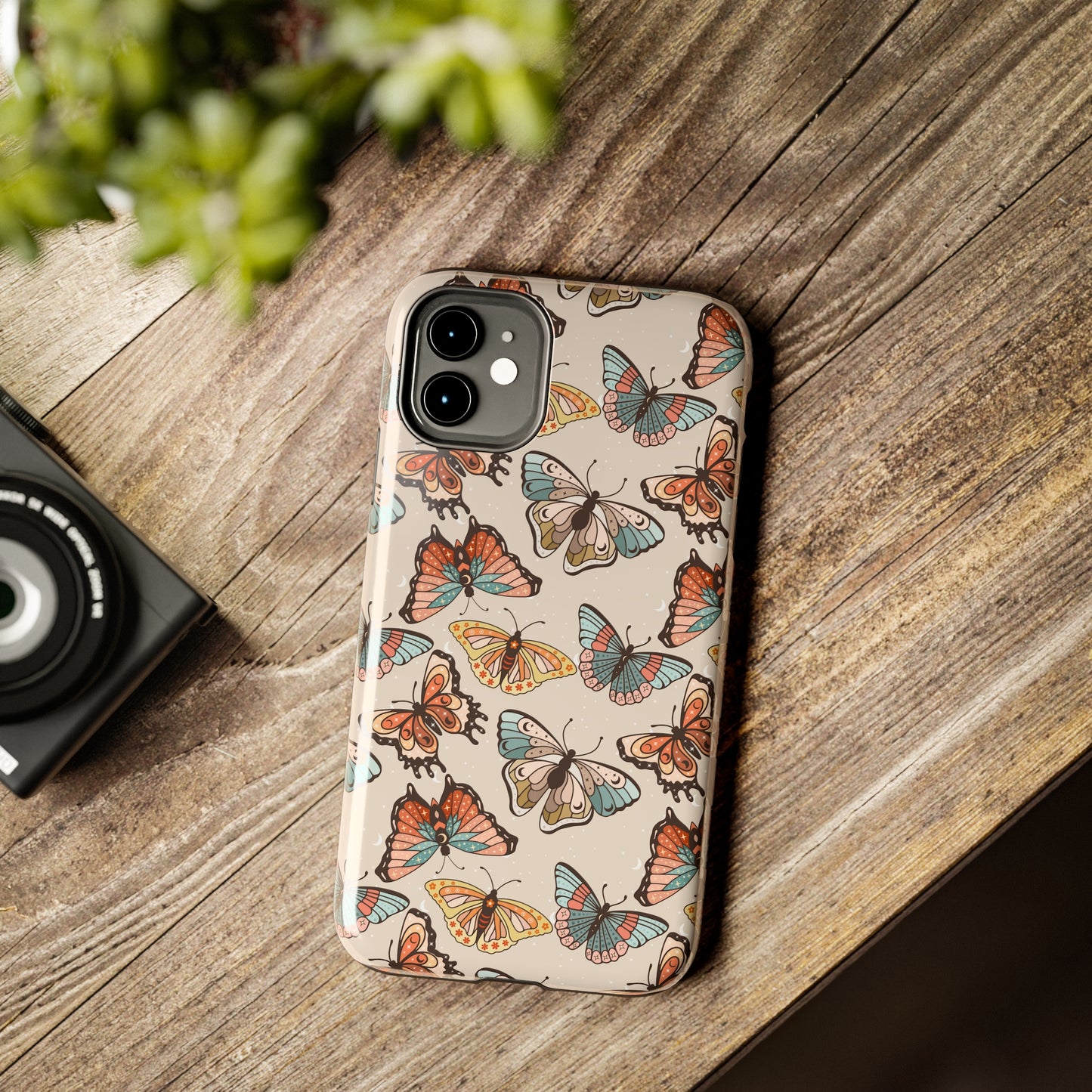 Butterfly Brown Tough Phone Cases