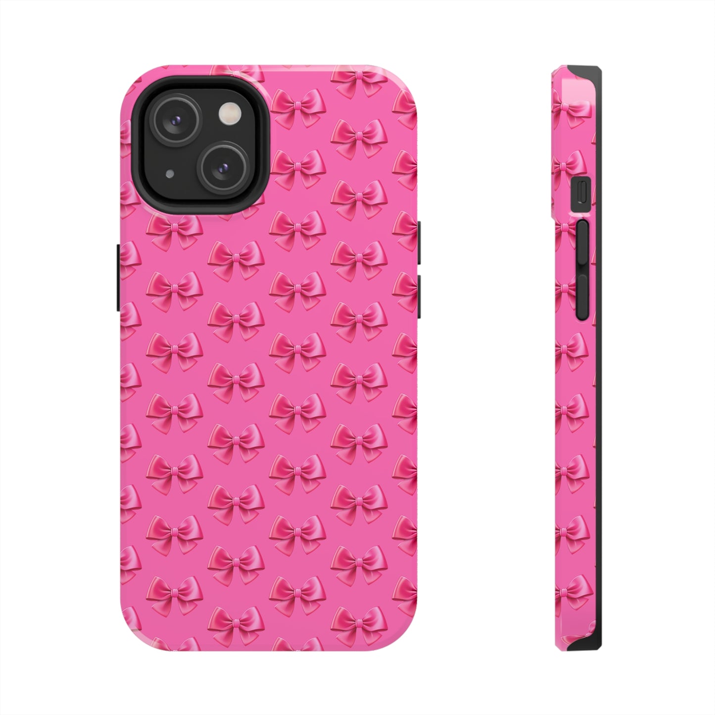 Barbie Pink Bows Themed Tough Phone Cases