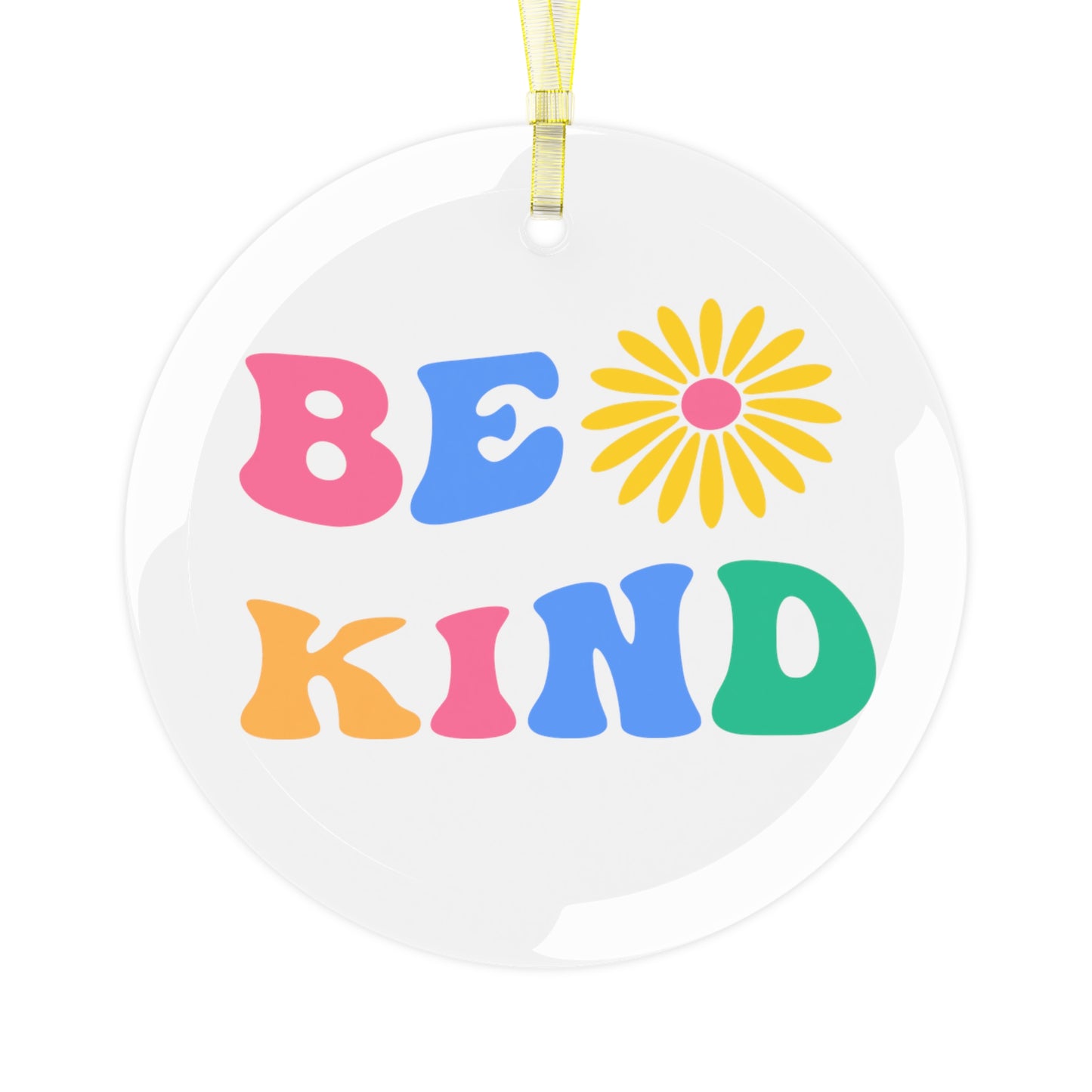 Be Kind Glass Ornament