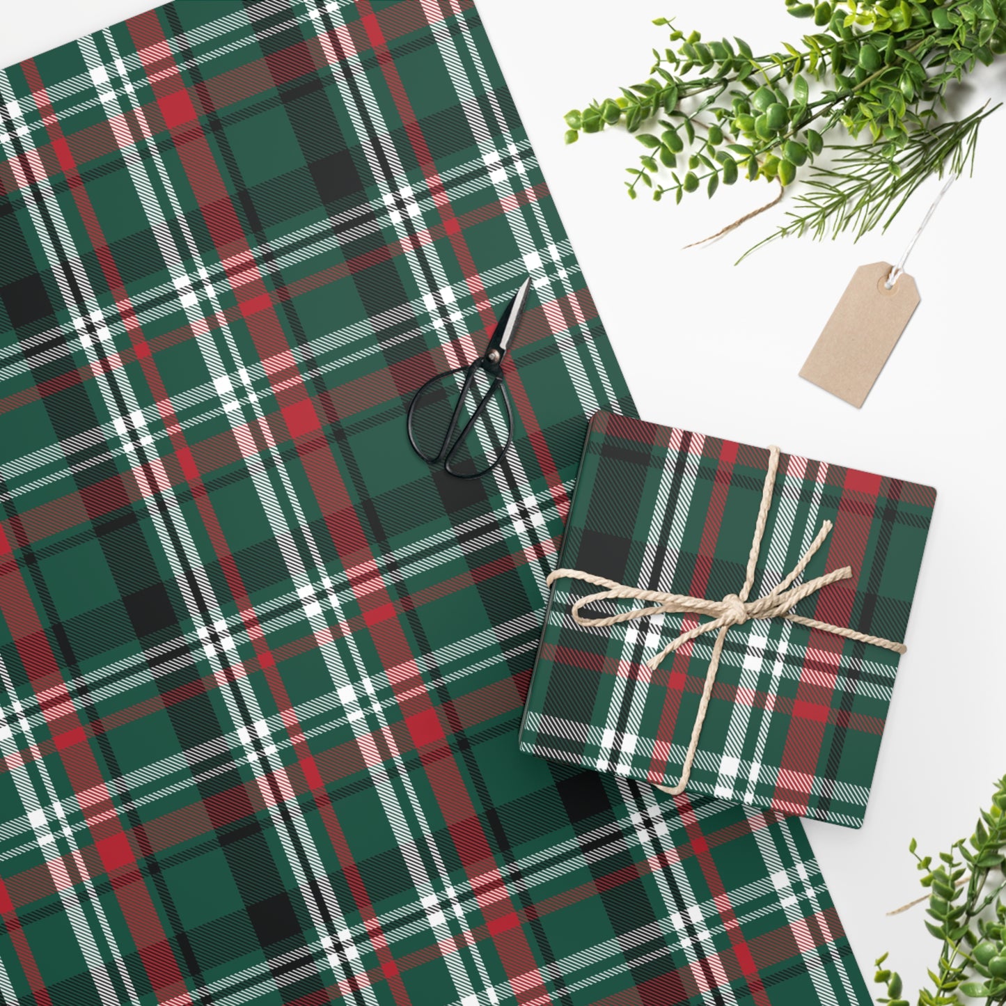 Christmas Plaid Wrapping Paper