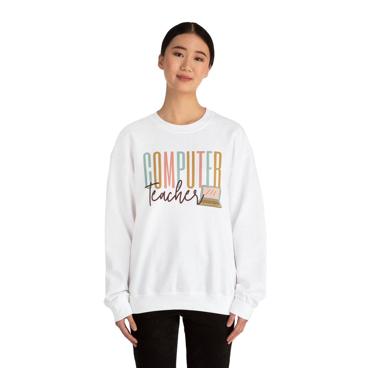 Computer Teacher Heavyweight Crewneck Sweatshirt