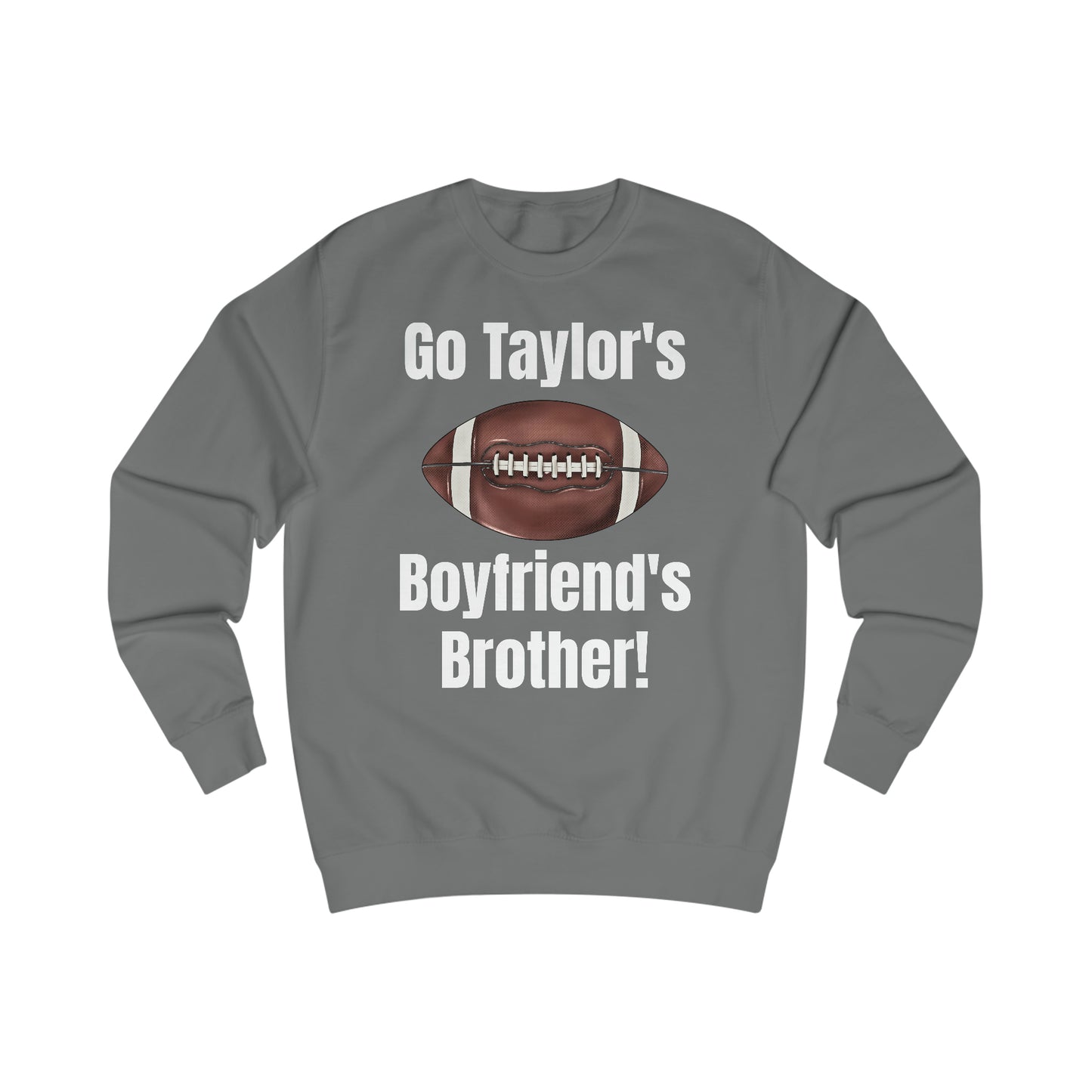 Go Taylor's Boyfriend's Brother Football Sweatshirt with Kelce 62 on back Unisex Heavy Blend™ Crewneck Sweatshirt - FRONT and BACK Design