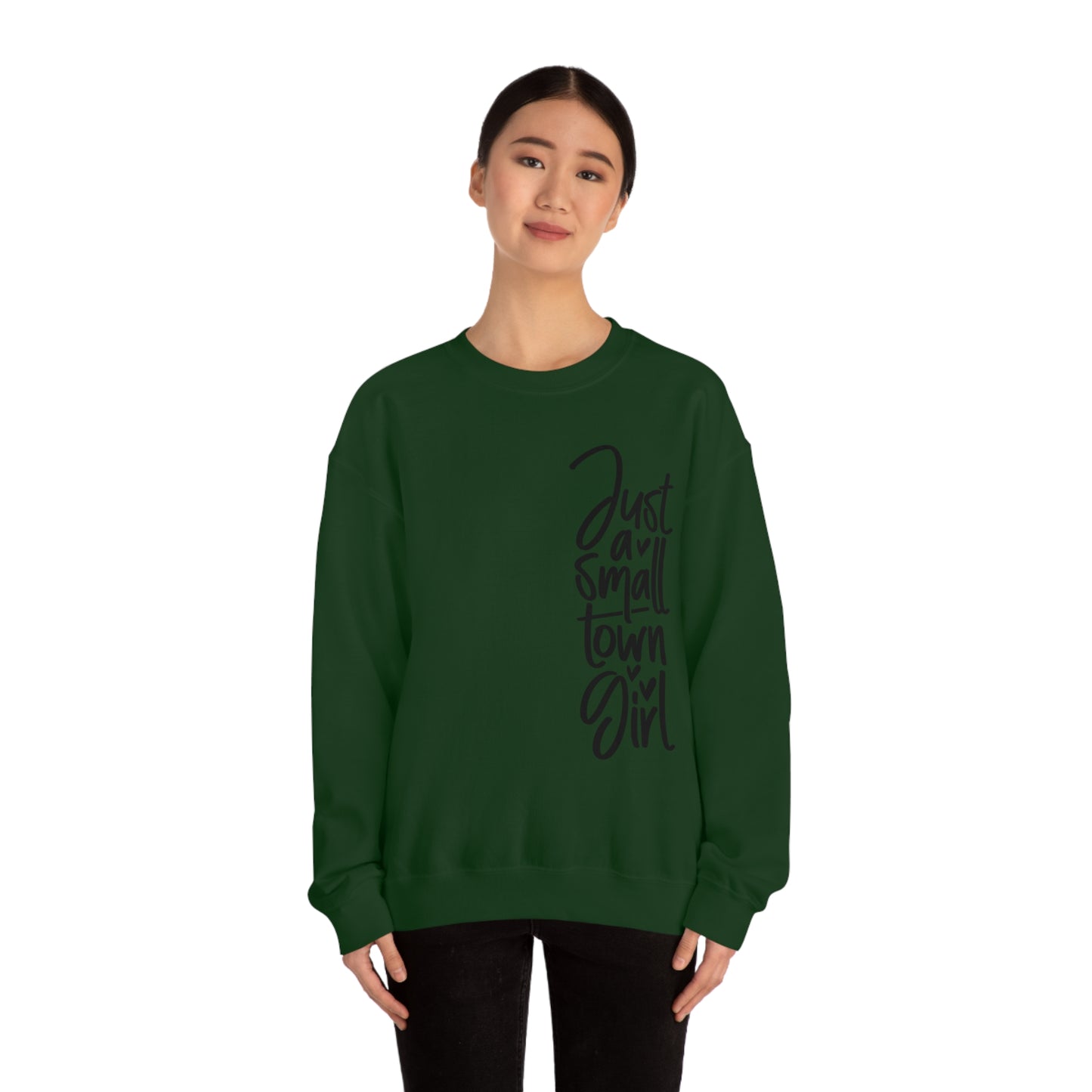 "Just a Small Town Girl" - Unisex Heavy Blend™ Crewneck Sweatshirt