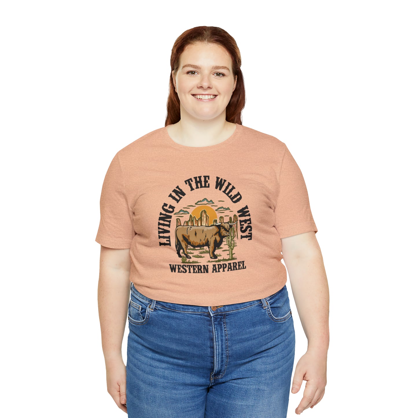 "Living in in the Wildwest" Unisex Jersey Short Sleeve Tee