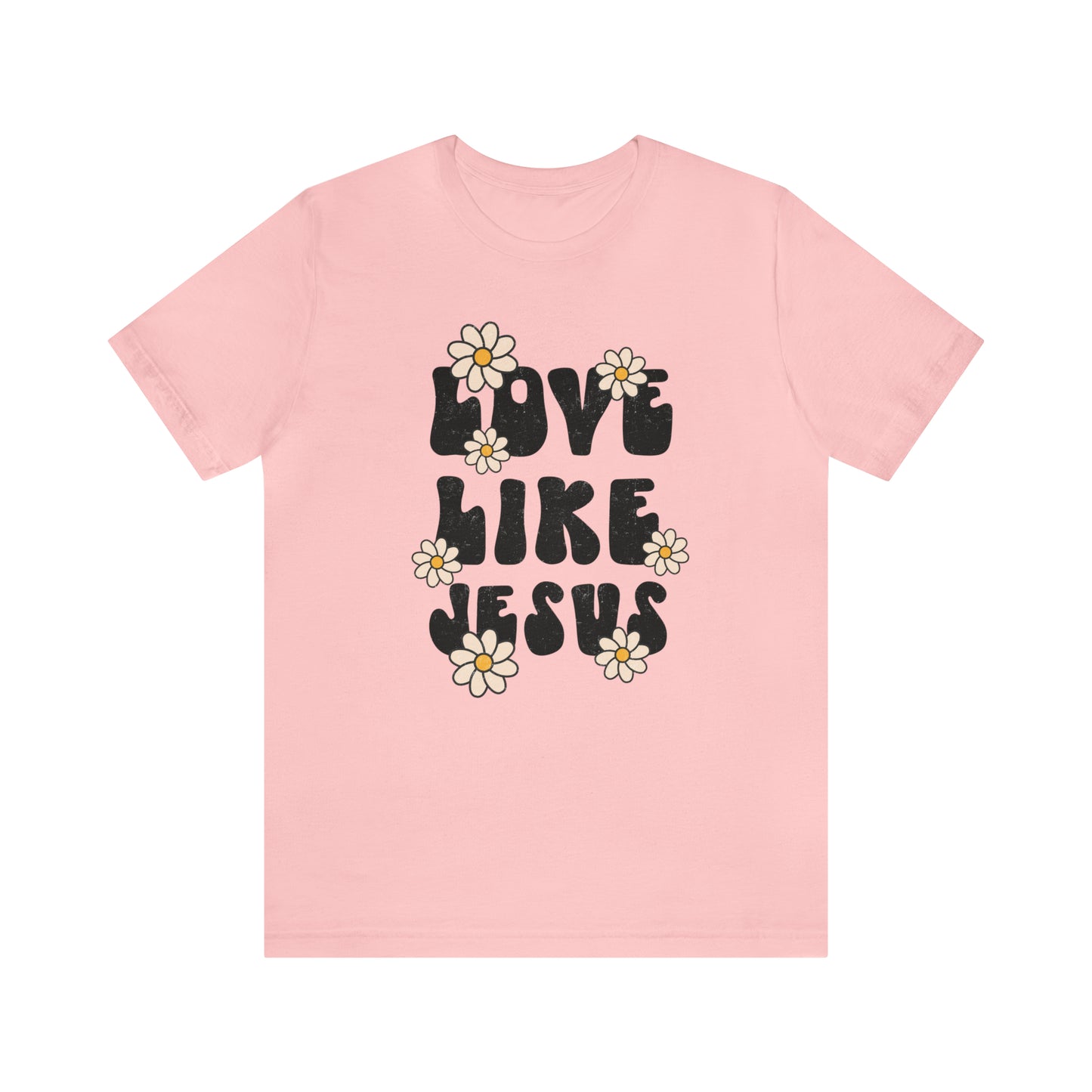 Distressed Daisy Love Like Jesus T-Shirt