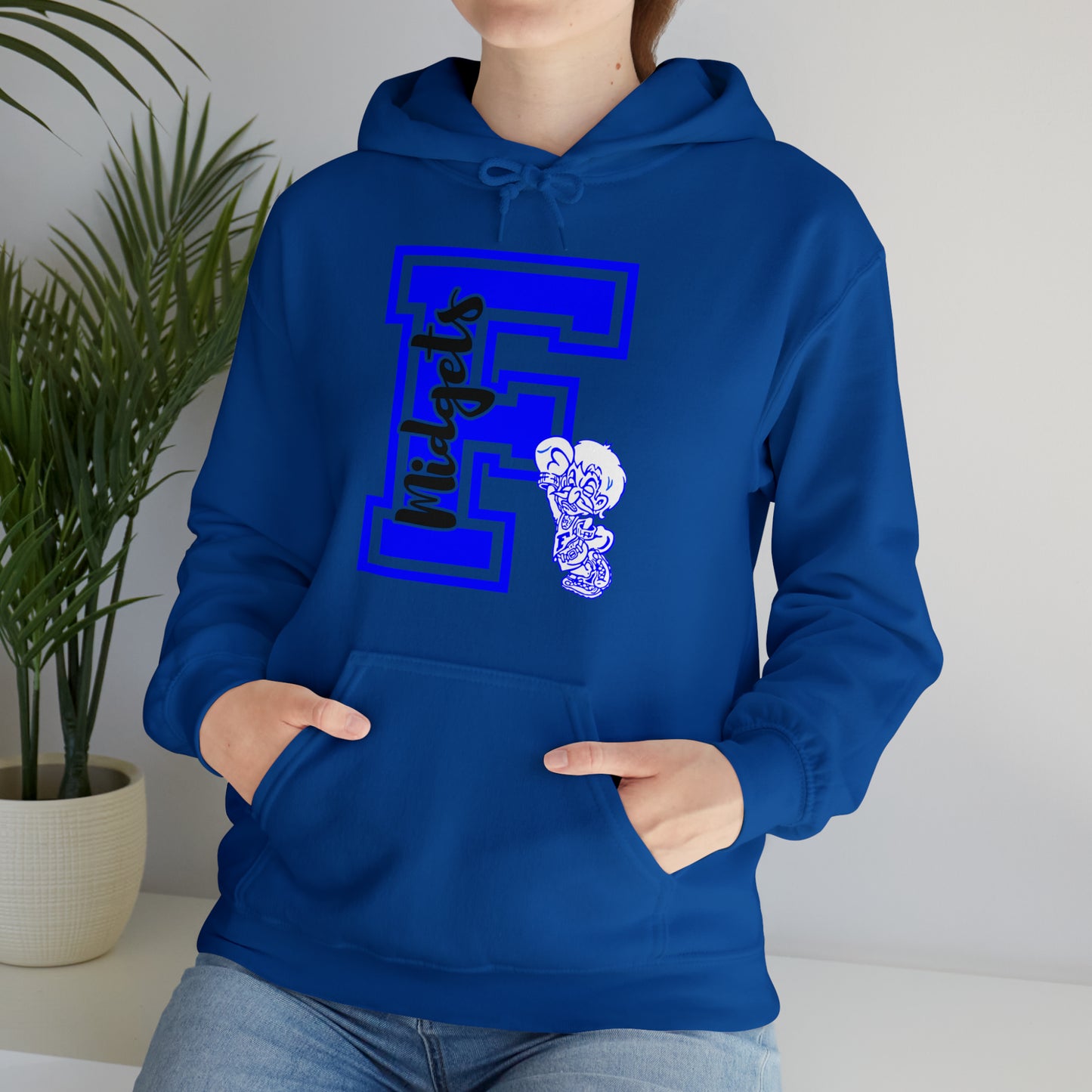 Give Me an F - Freeburg Midgets Logo Design Hooded Sweatshirt