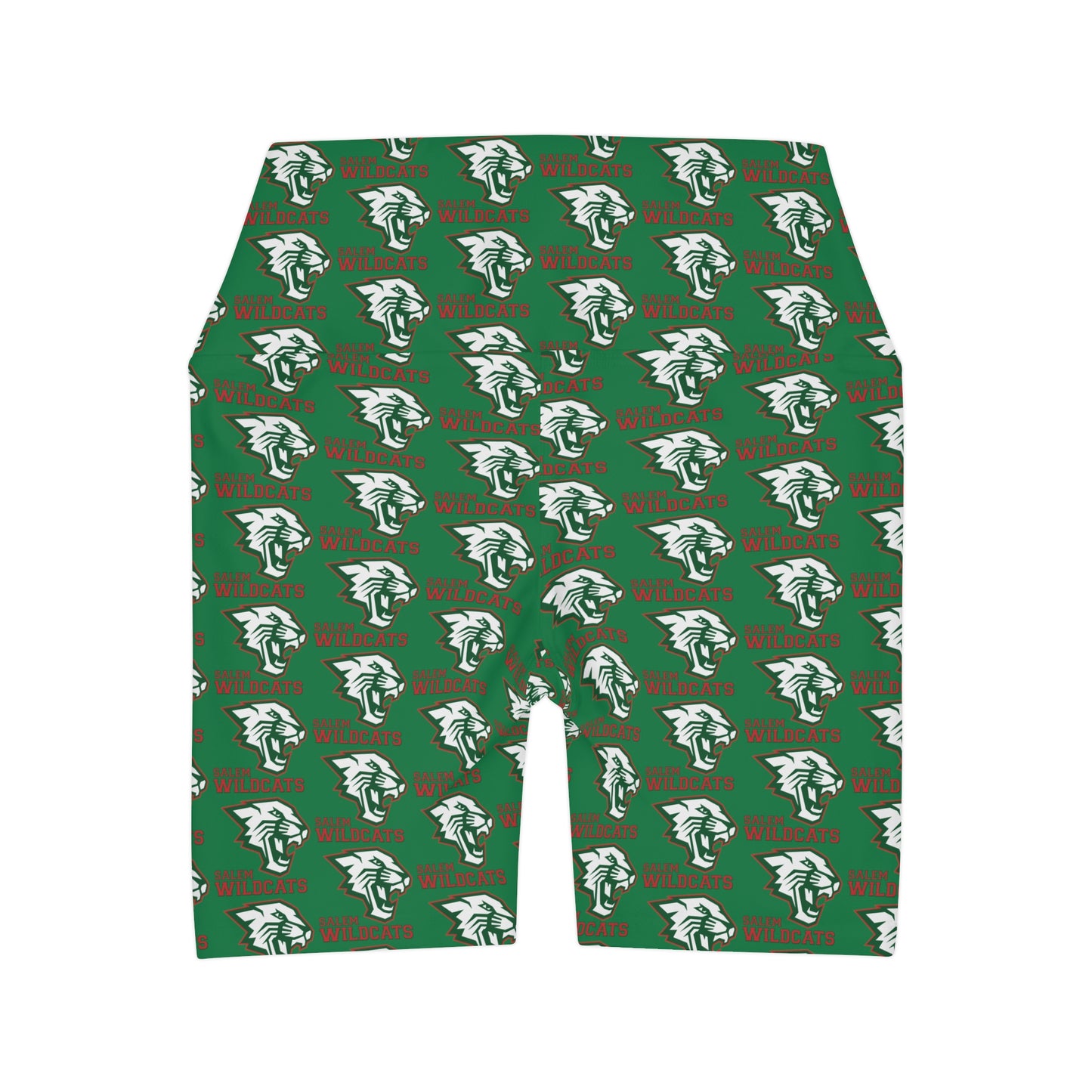 Salem Wildcats High Waisted Yoga Shorts - Green