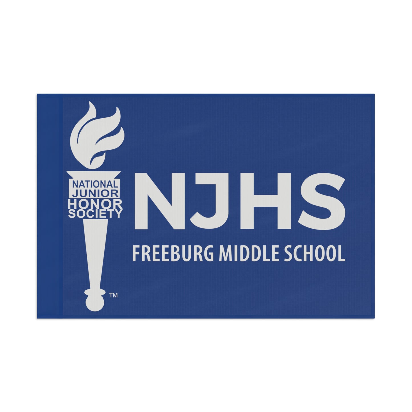 Freeburg Middle School NJHS National Junior Honor Society Flag - Slate Blue