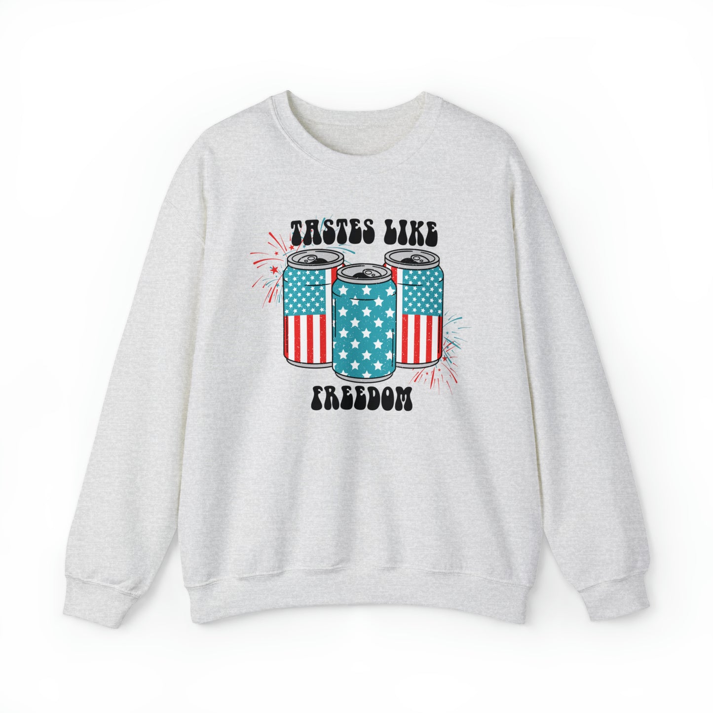 USA America Tastes Like Freedom Party Can Heavy Blend™ Crewneck Sweatshirt