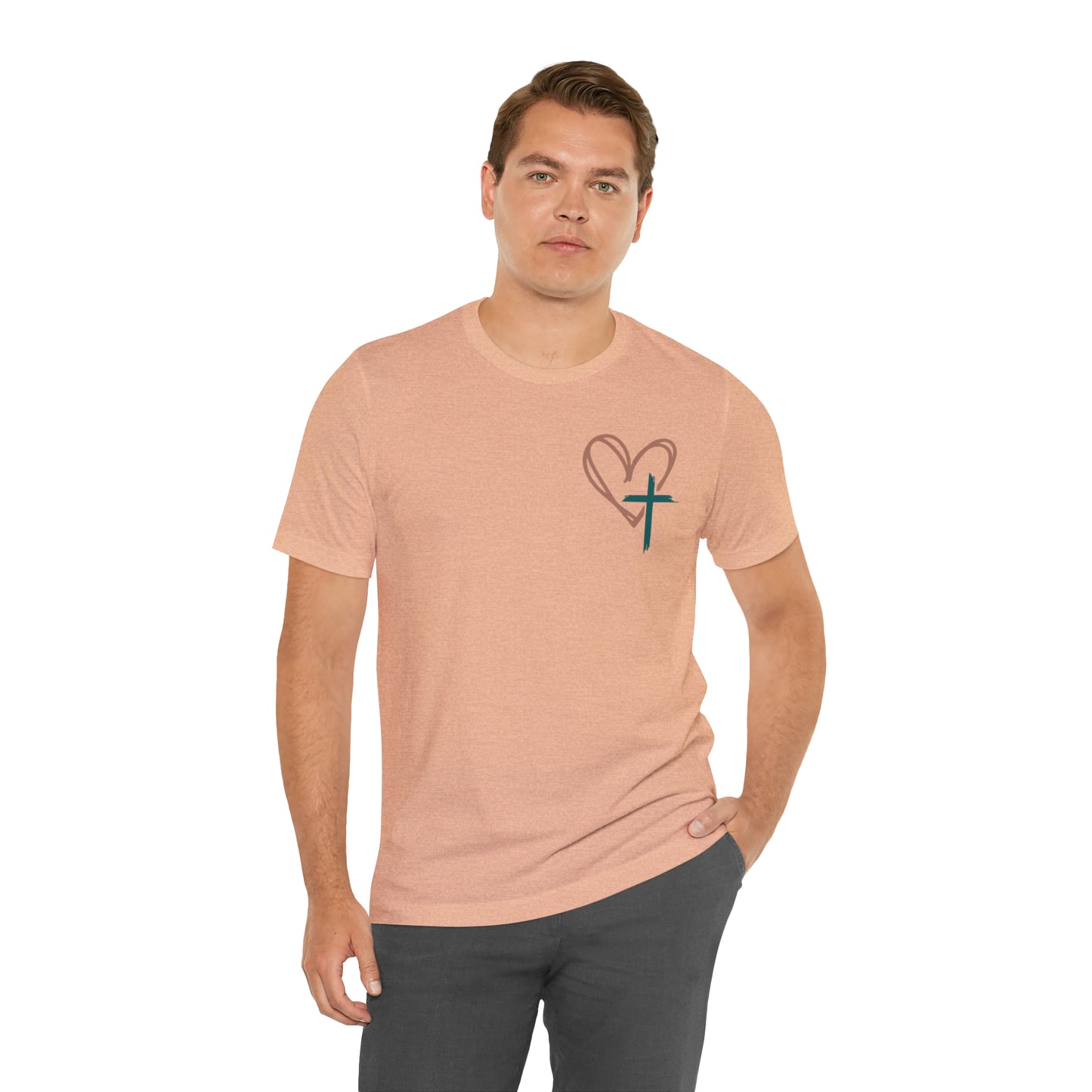 Amen Amen Amen with Cross Front and Back Design T-Shirt