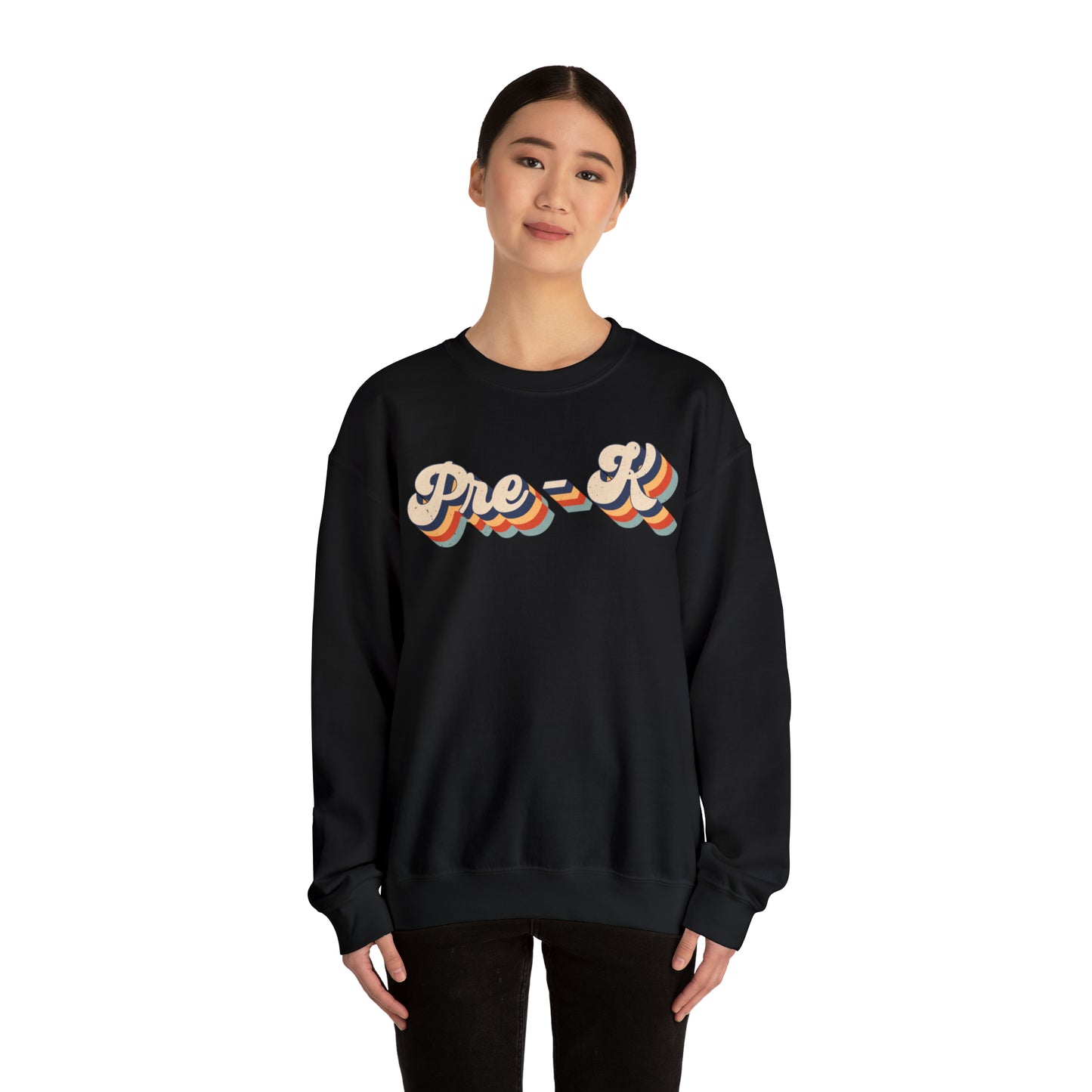 Retro Pre-K Unisex Heavy Blend™ Crewneck Sweatshirt