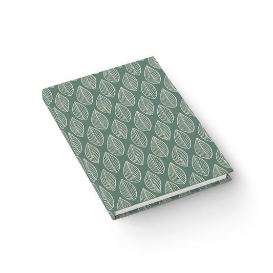 Green Cream Leaf Journal - Blank