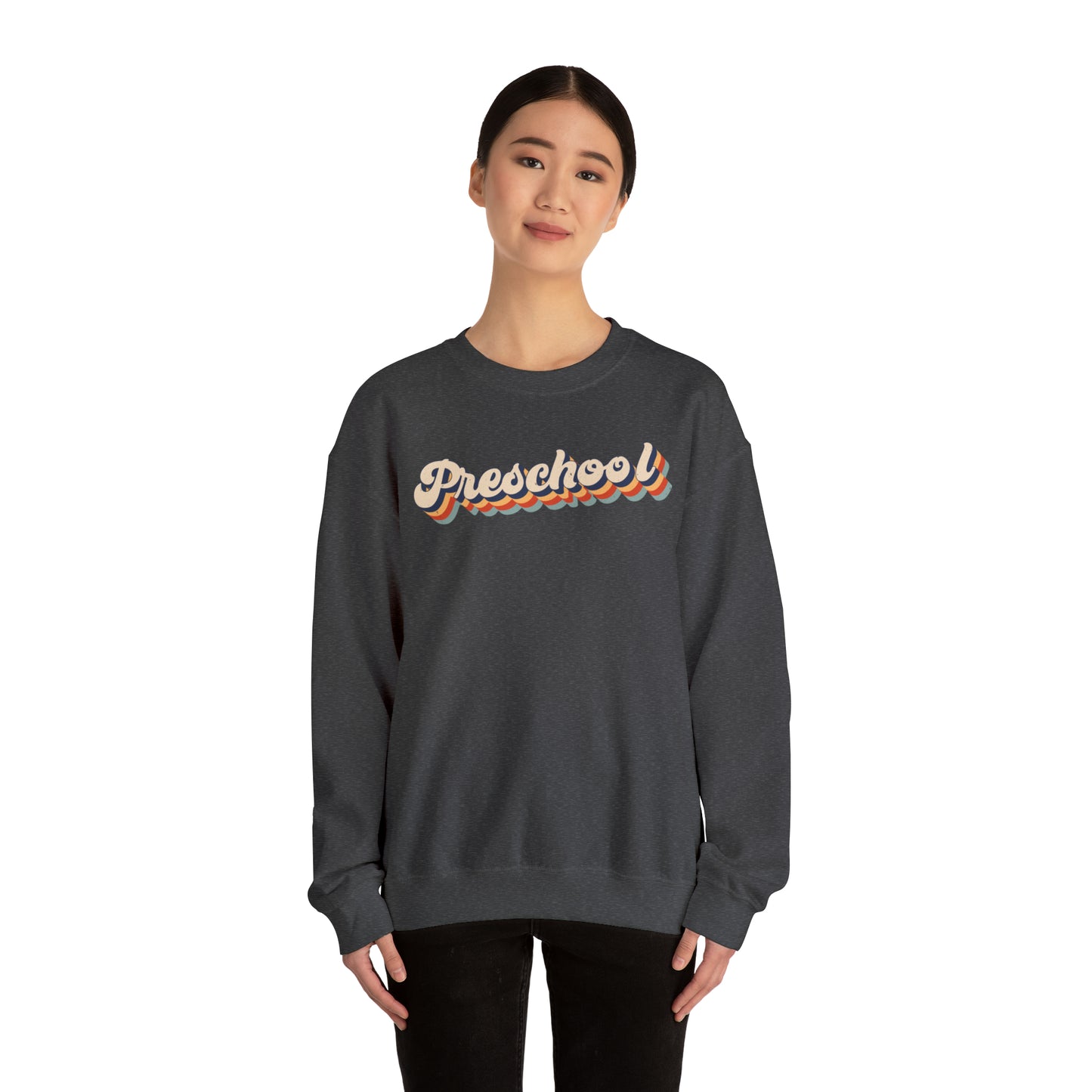 Retro Preschool Unisex Heavy Blend™ Crewneck Sweatshirt