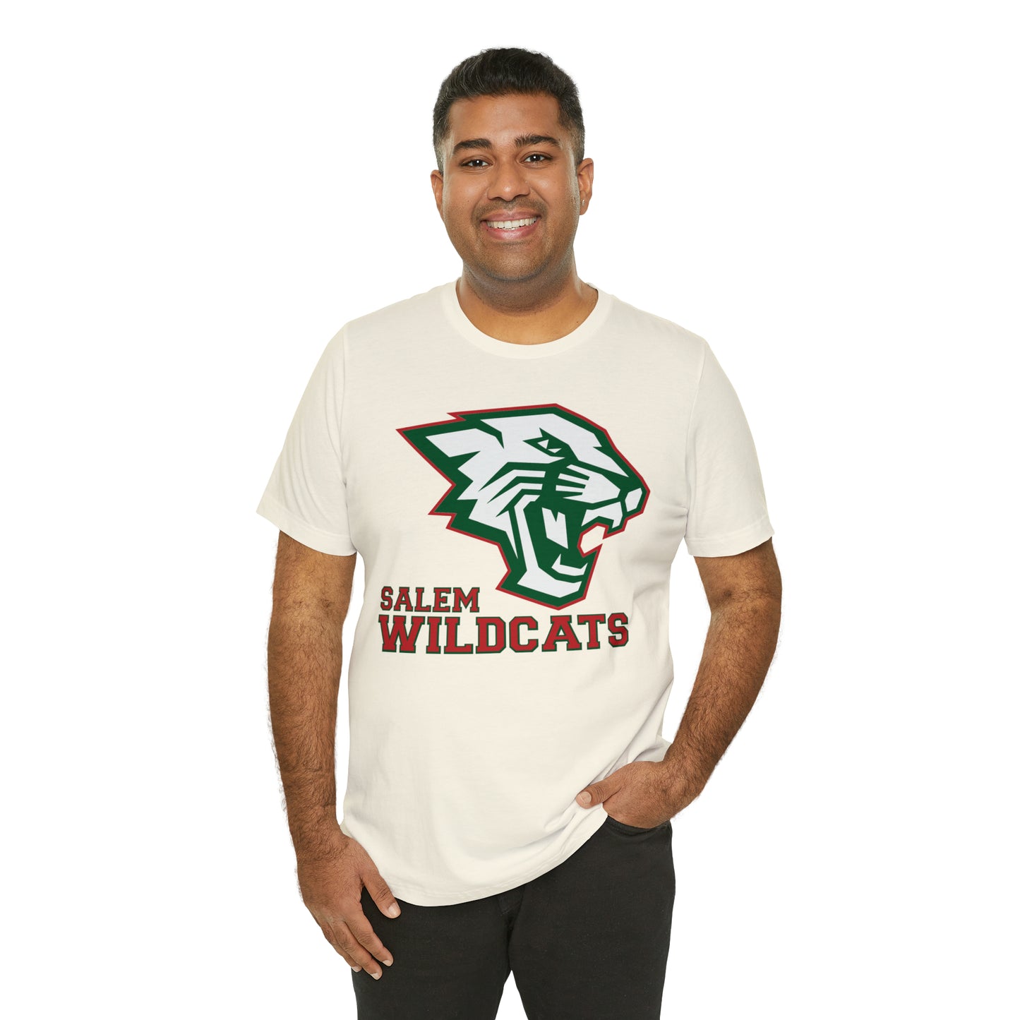 Salem Wildcats Jersey Short Sleeve Tee - Red Print