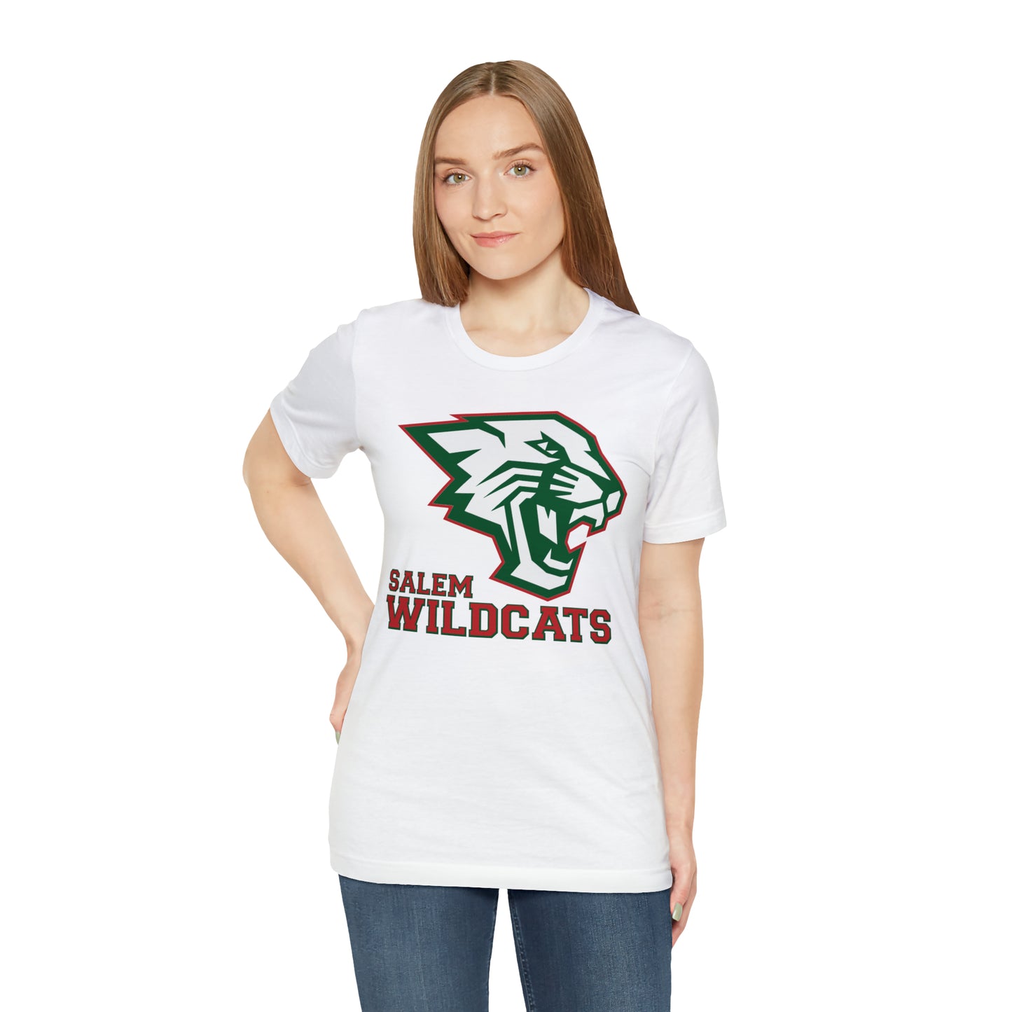 Salem Wildcats Jersey Short Sleeve Tee - Red Print