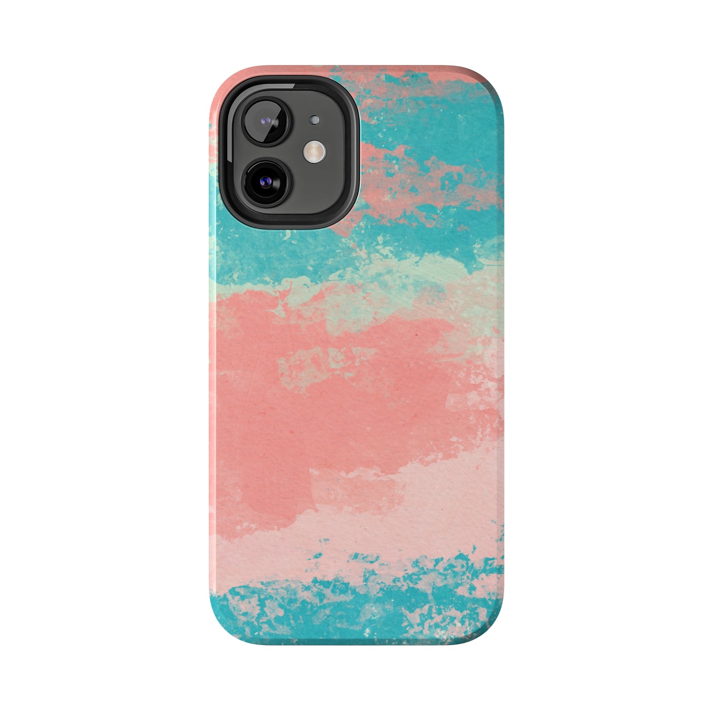 Pink and Turquoise Water Color Tough Phone Cases