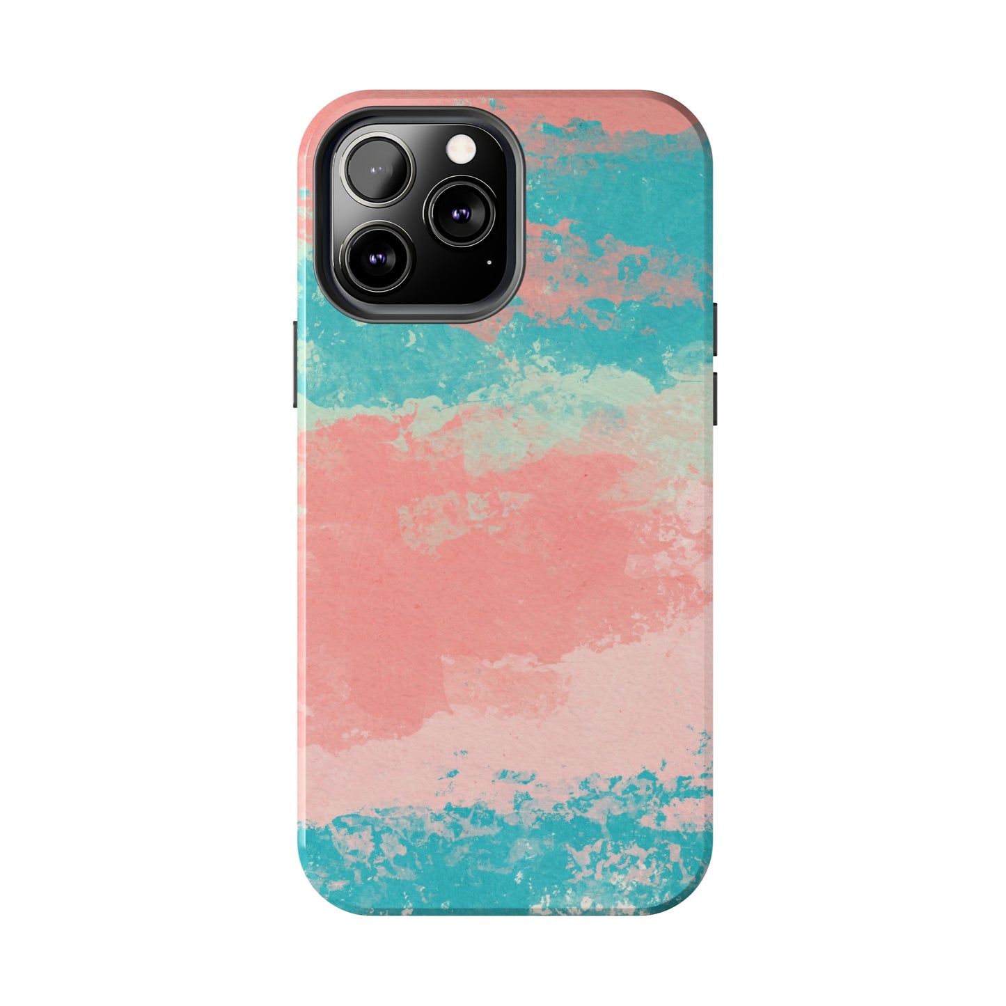 Pink and Turquoise Water Color Tough Phone Cases