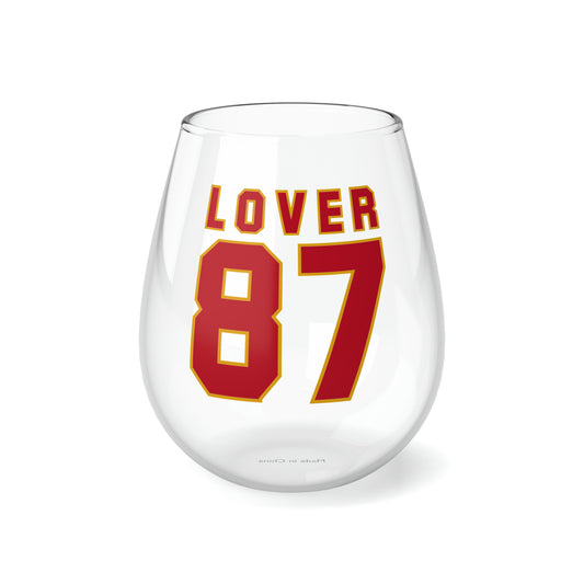 Lover 87 Swift and Kelce Stemless Wine/ Glass, 11.75oz