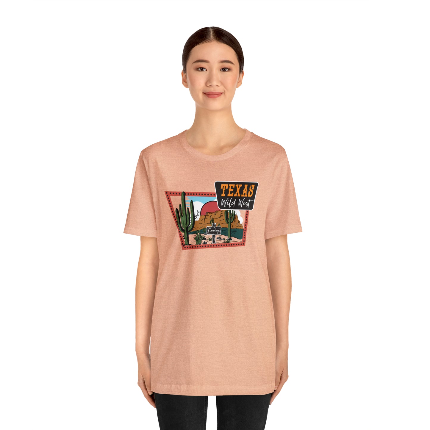 Texas Wild West Unisex Jersey Short Sleeve Tees