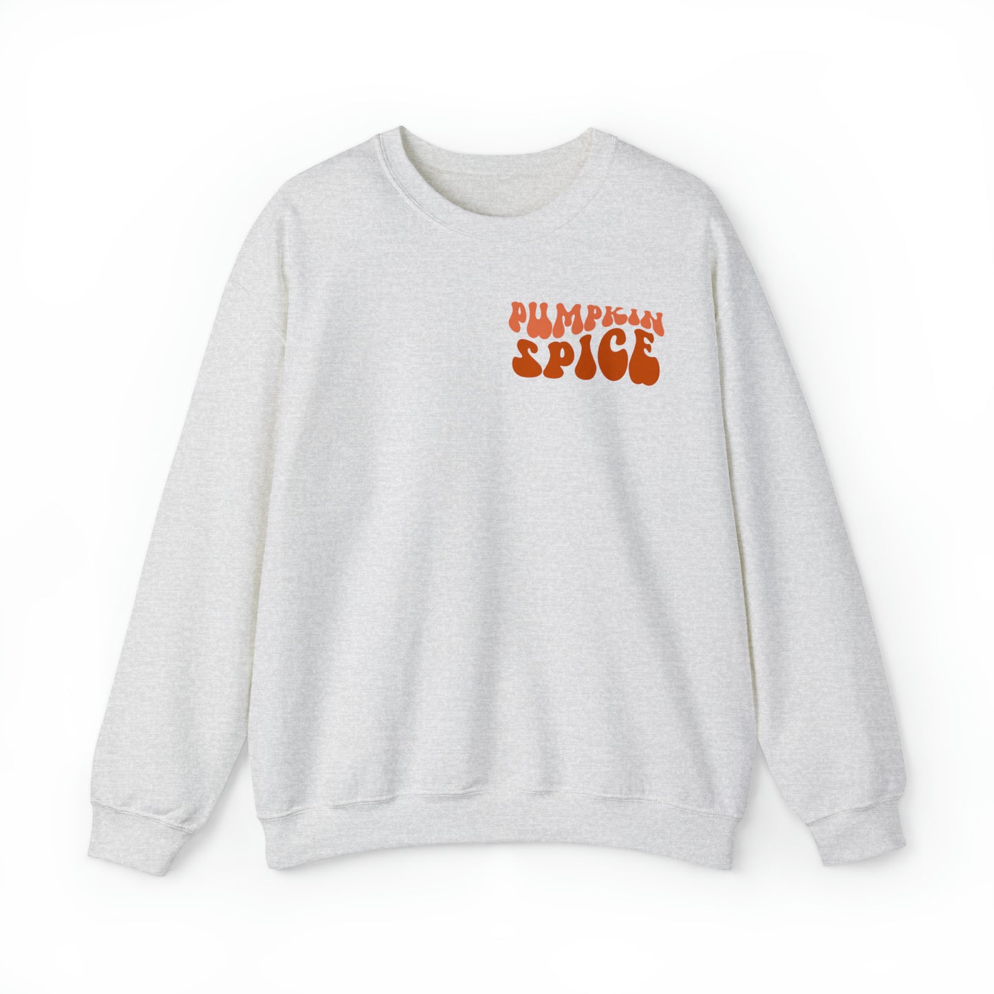 Pumpkin Spice and Chill (Front and Back) Design Heavy Blend™ Crewneck Sweatshirt