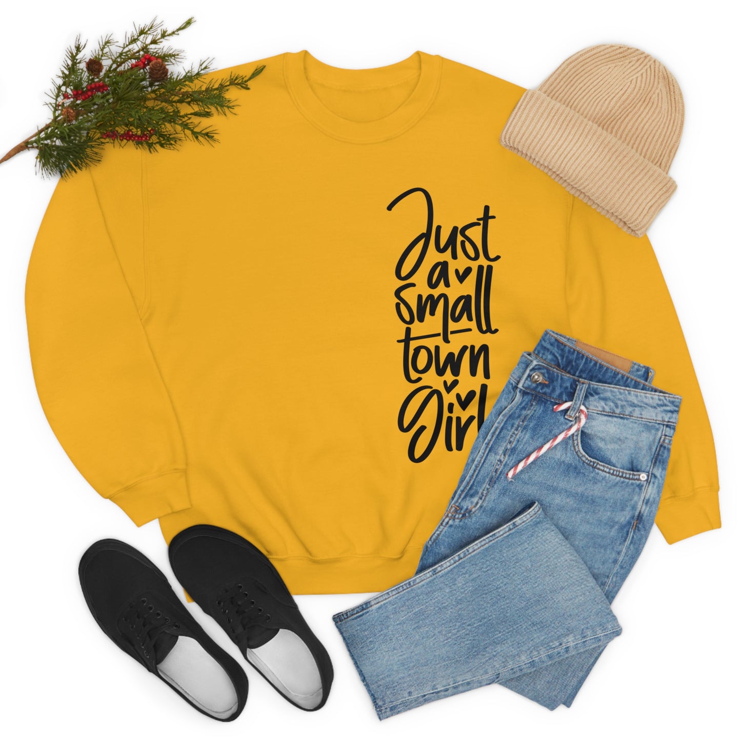 "Just a Small Town Girl" - Unisex Heavy Blend™ Crewneck Sweatshirt