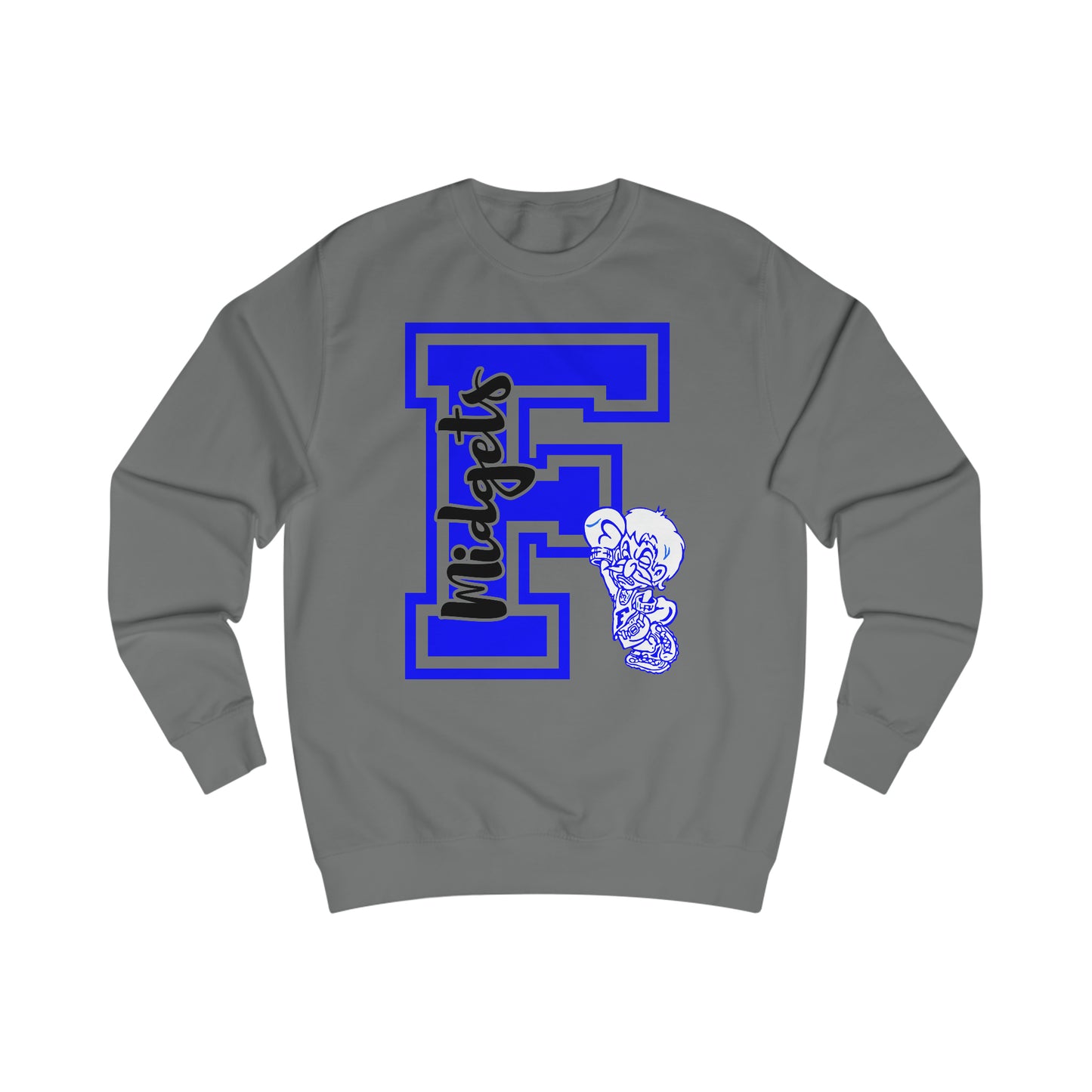 Give Me an F - Freeburg Midgets Logo Unisex Heavy Blend™ Crewneck Sweatshirt