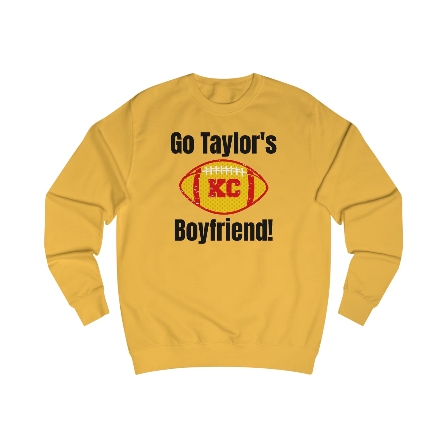 Go Taylor's Boyfriend Swift Kelce Football Shirt  with Swift 87 on back Unisex Heavy Blend™ Crewneck Sweatshirt - FRONT and BACK Design