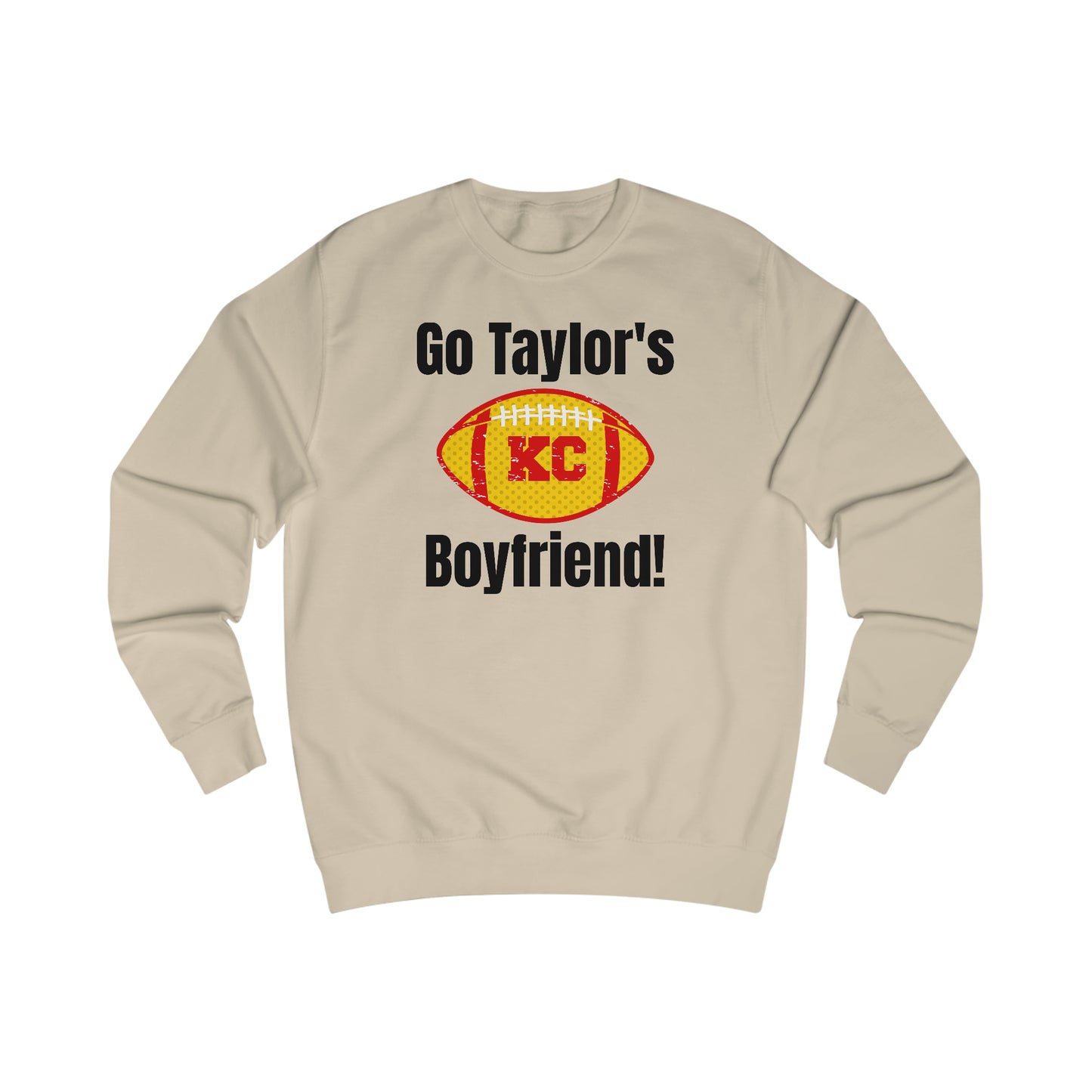 Go Taylor's Boyfriend Swift Kelce Football Shirt  with Swift 87 on back Unisex Heavy Blend™ Crewneck Sweatshirt - FRONT and BACK Design