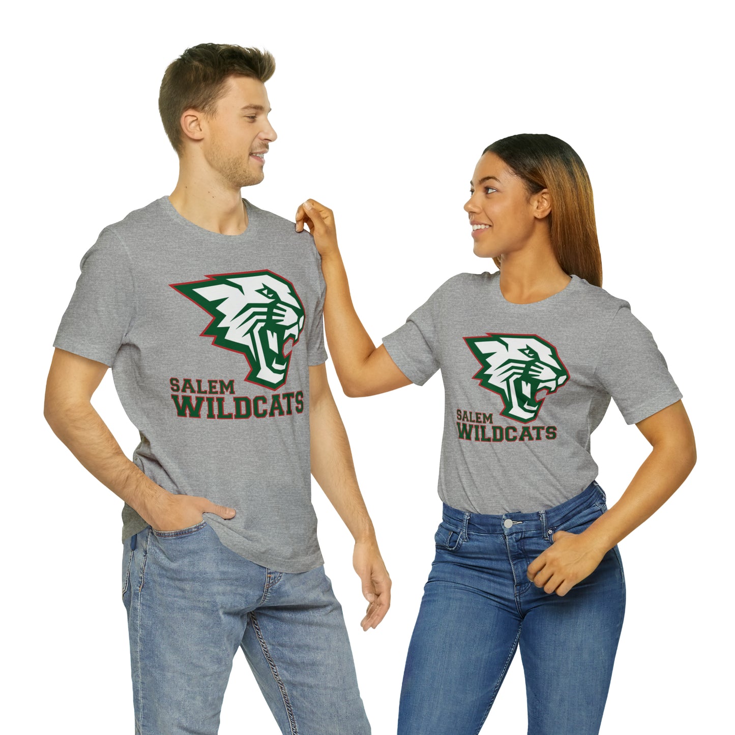 Salem Wildcats Jersey Short Sleeve Tee - Green Print