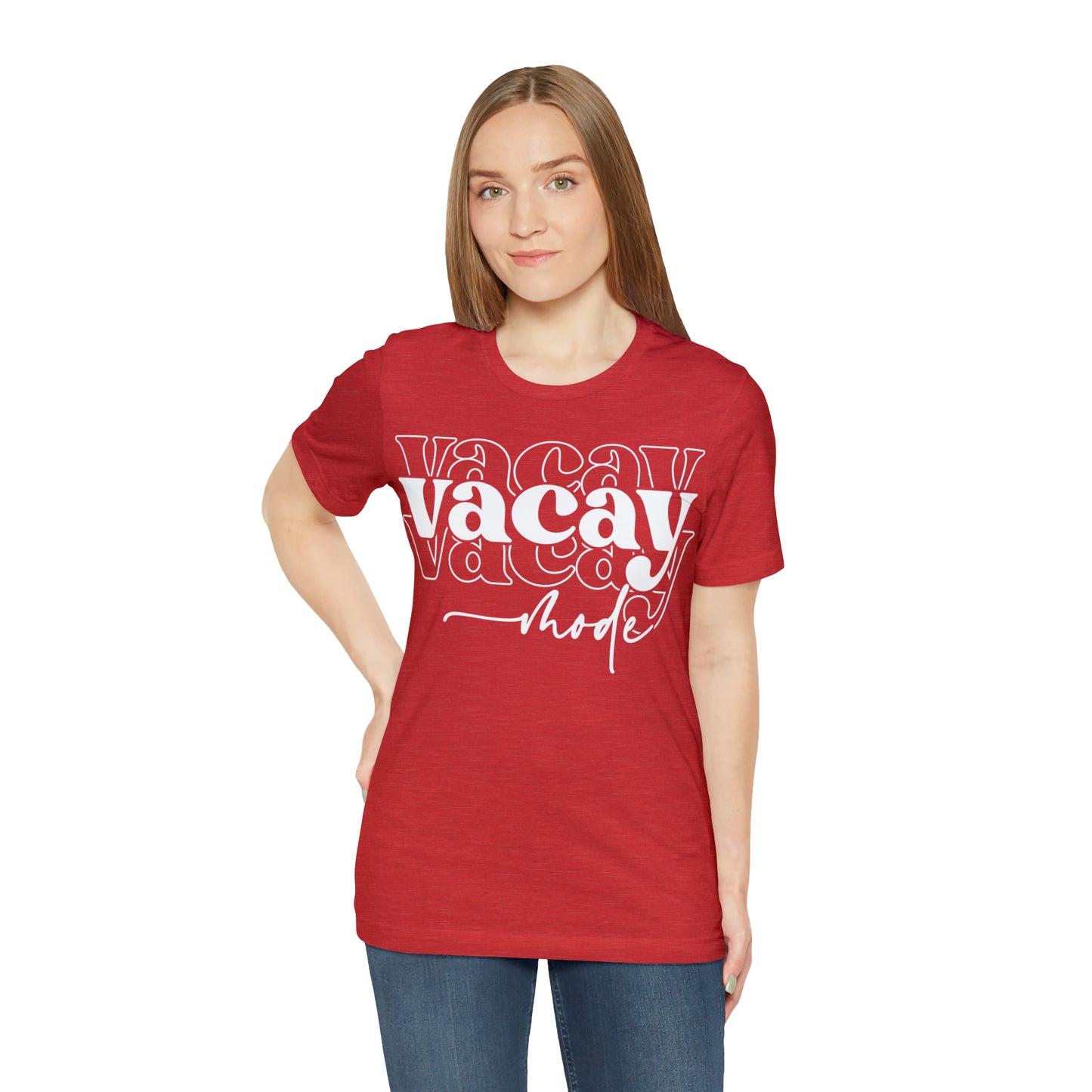 "Vacay Mode" Unisex Jersey Short Sleeve Tee