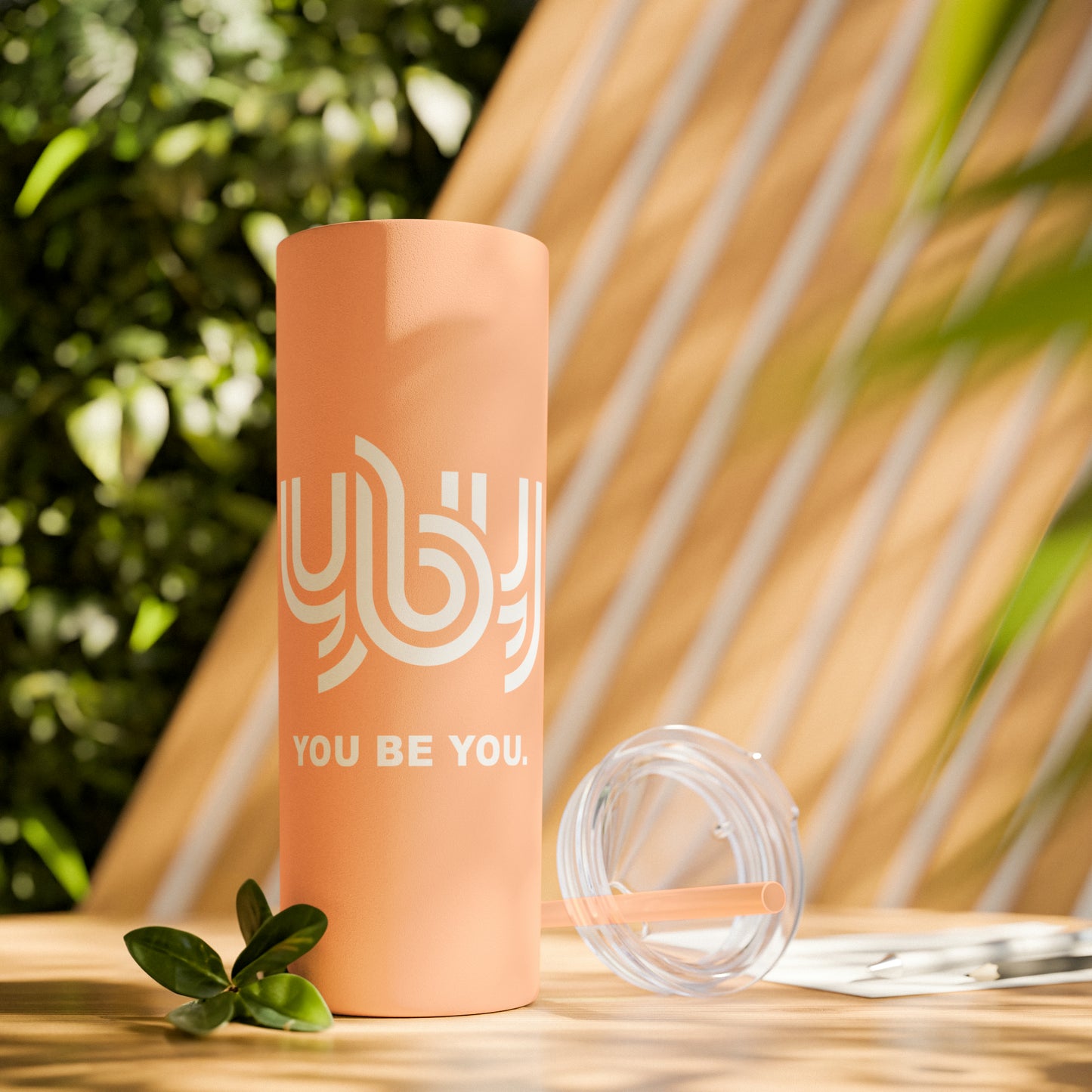 You Be You Skinny Tumbler with Straw, 20oz