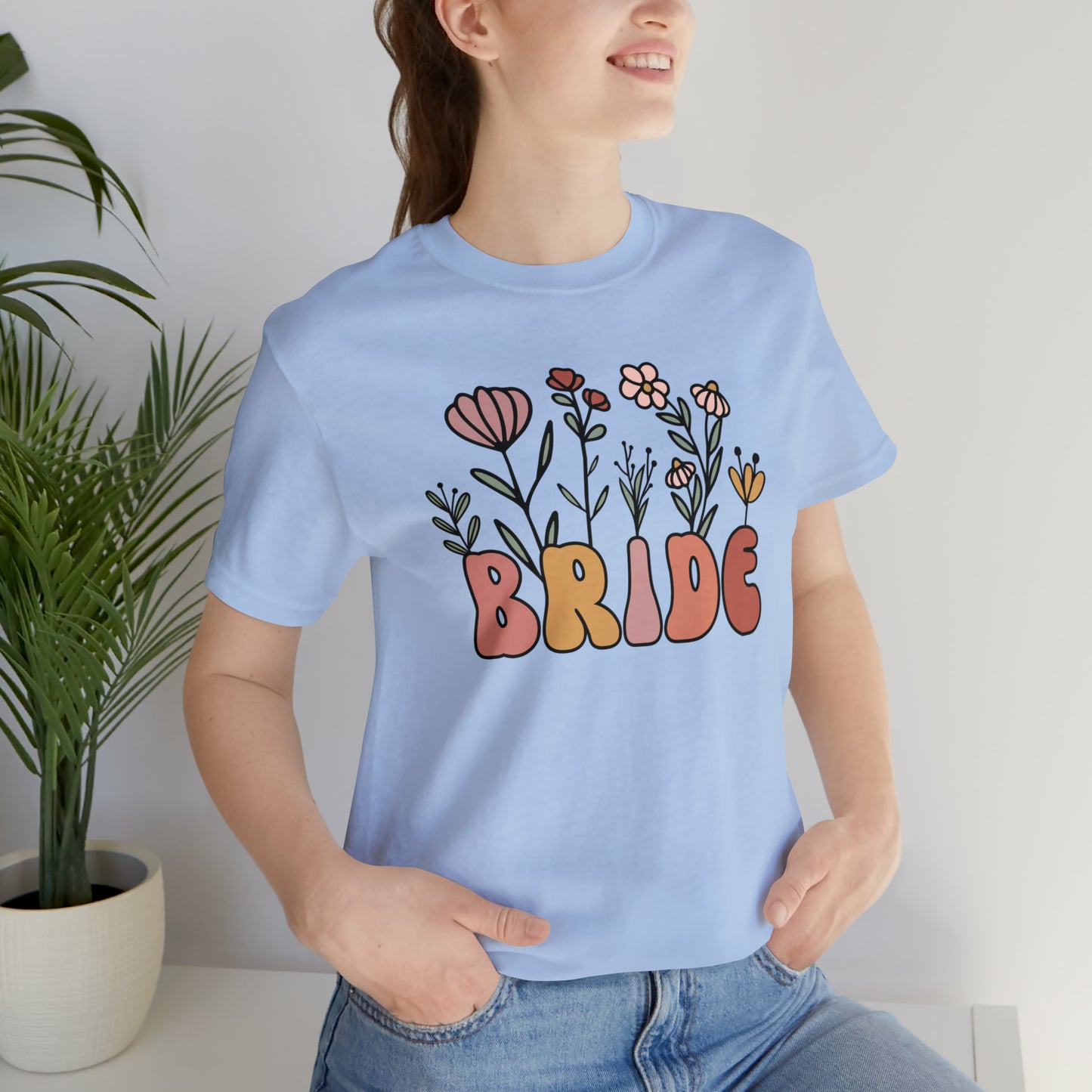 Boho Floral Bride T-Shirt