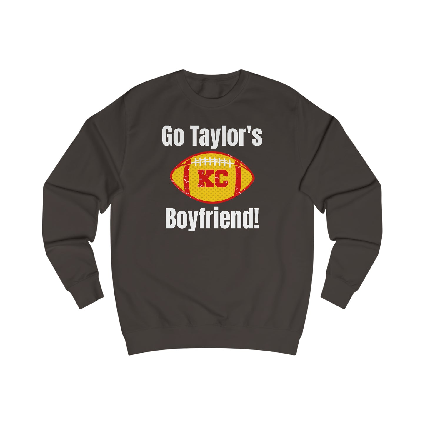 Go Taylor's Boyfriend Swift Kelce Football Shirt  with Swift 87 on back Unisex Heavy Blend™ Crewneck Sweatshirt - FRONT and BACK Design