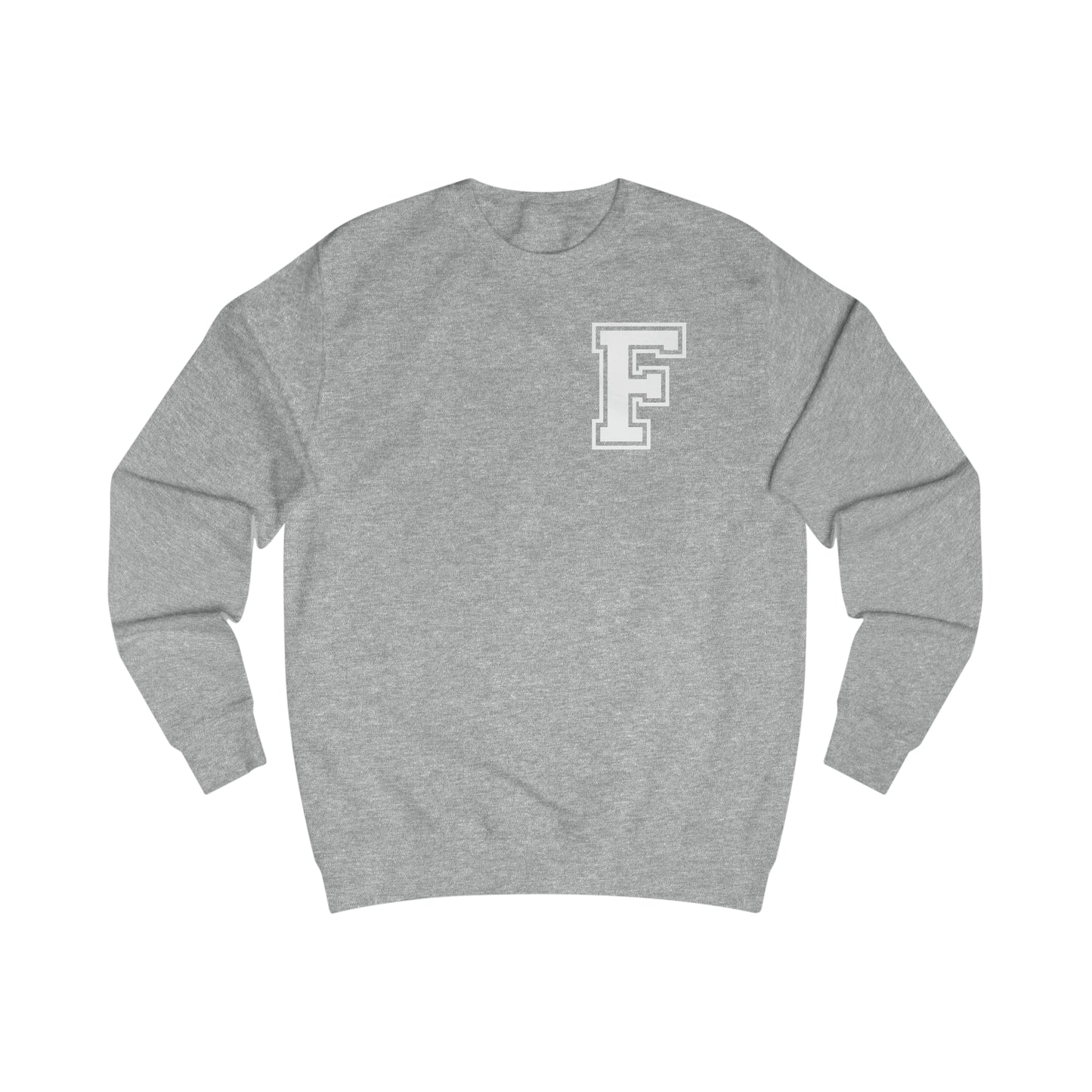 Front and Back Design - Varsity F Vertical Freeburg Midgets Logo Unisex Heavy Blend™ Crewneck Sweatshirt