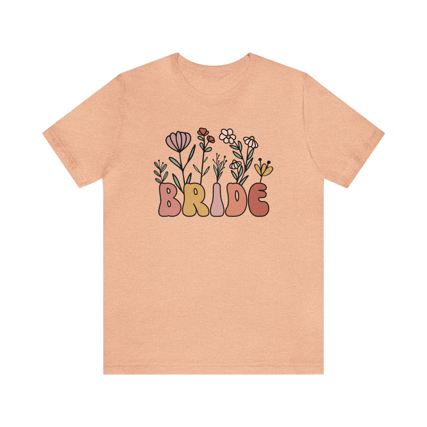 Boho Floral Bride T-Shirt