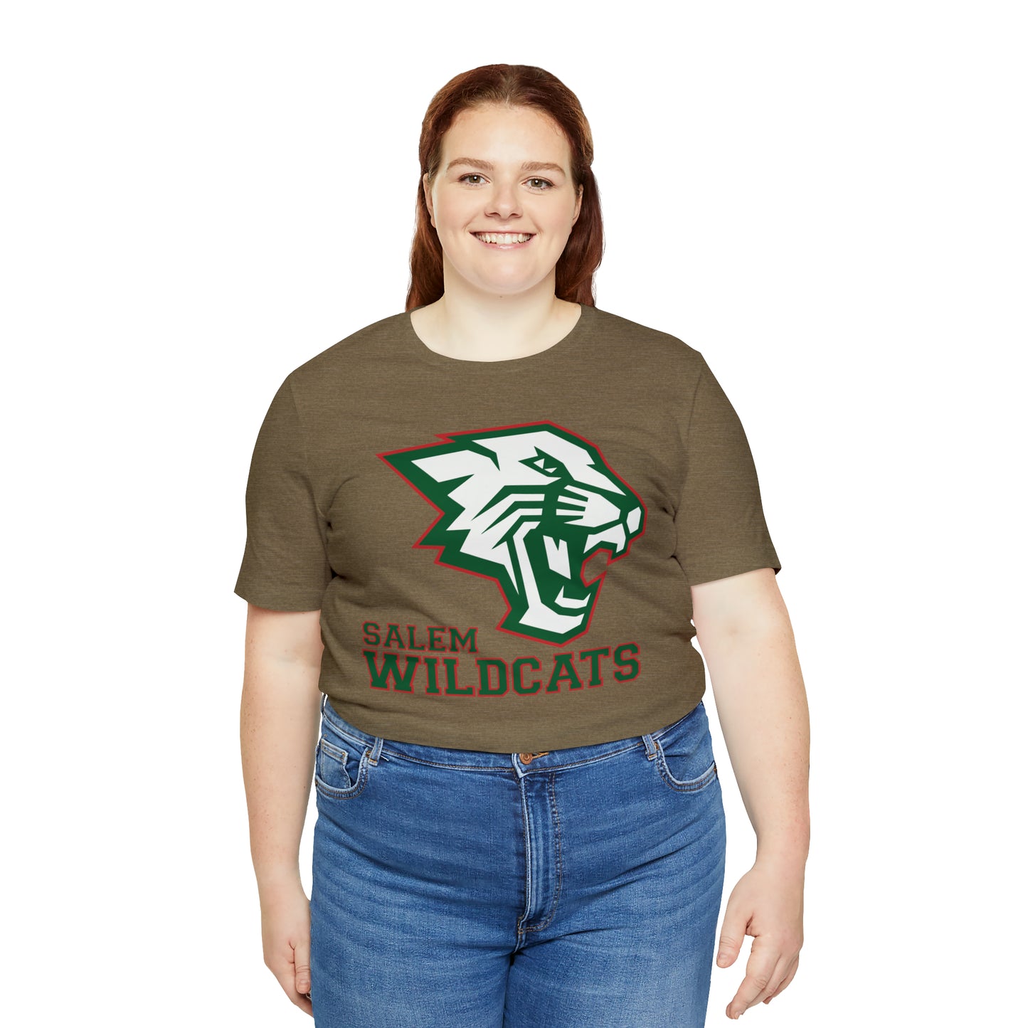 Salem Wildcats Jersey Short Sleeve Tee - Green Print