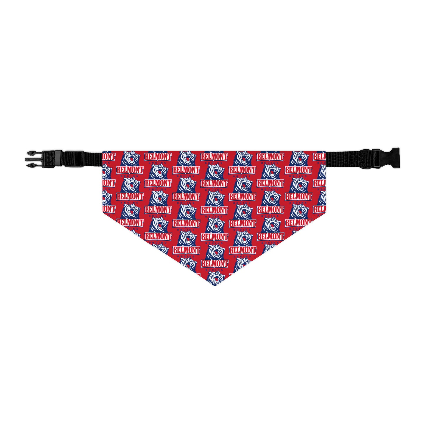 Belmont University Pattern Pet Bandana Collar - Red