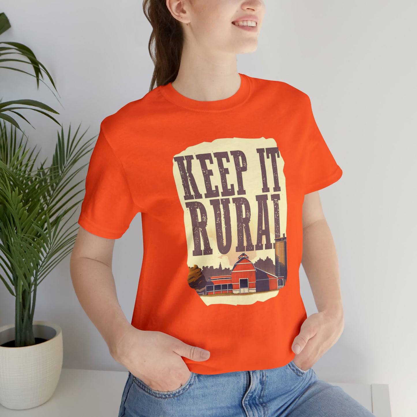 "Keep It Rural" Unisex Jersey Short Sleeve Tee