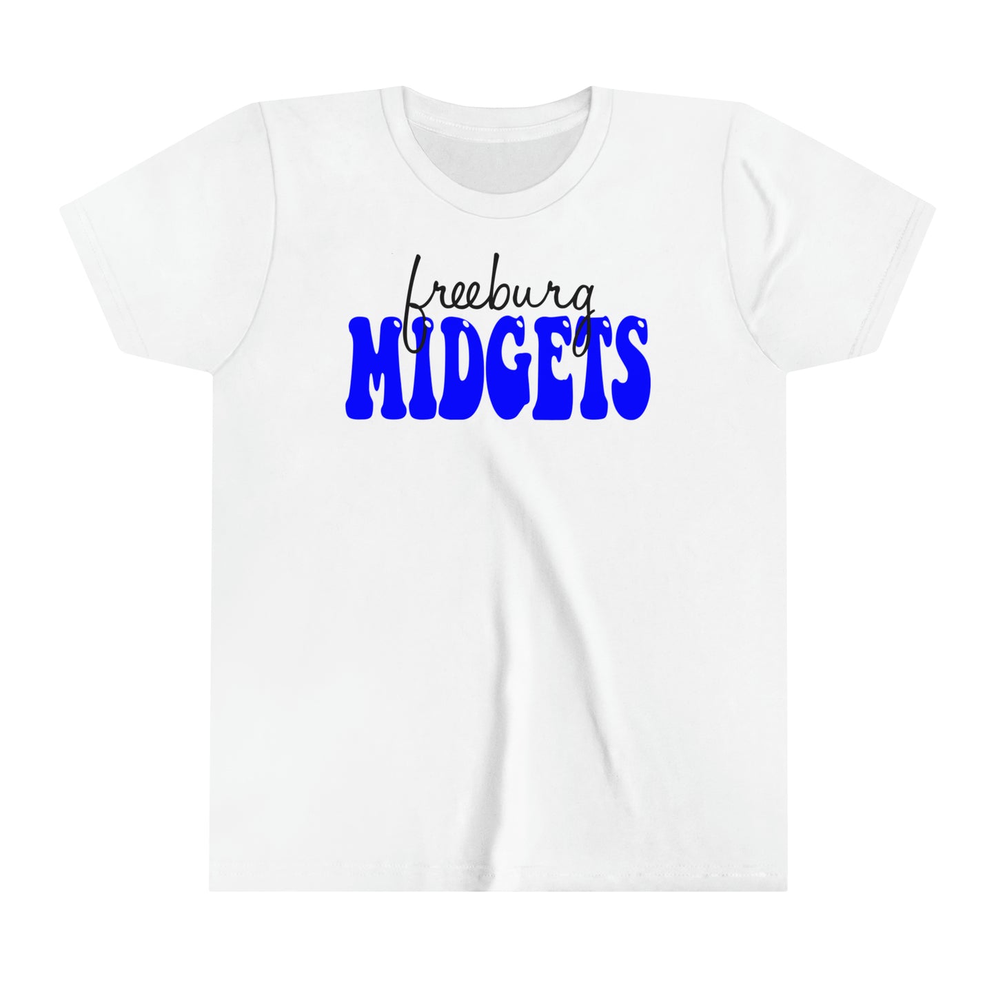 YOUTH Freeburg Midgets Cursive Bubble Logo - Short Sleeve Tee