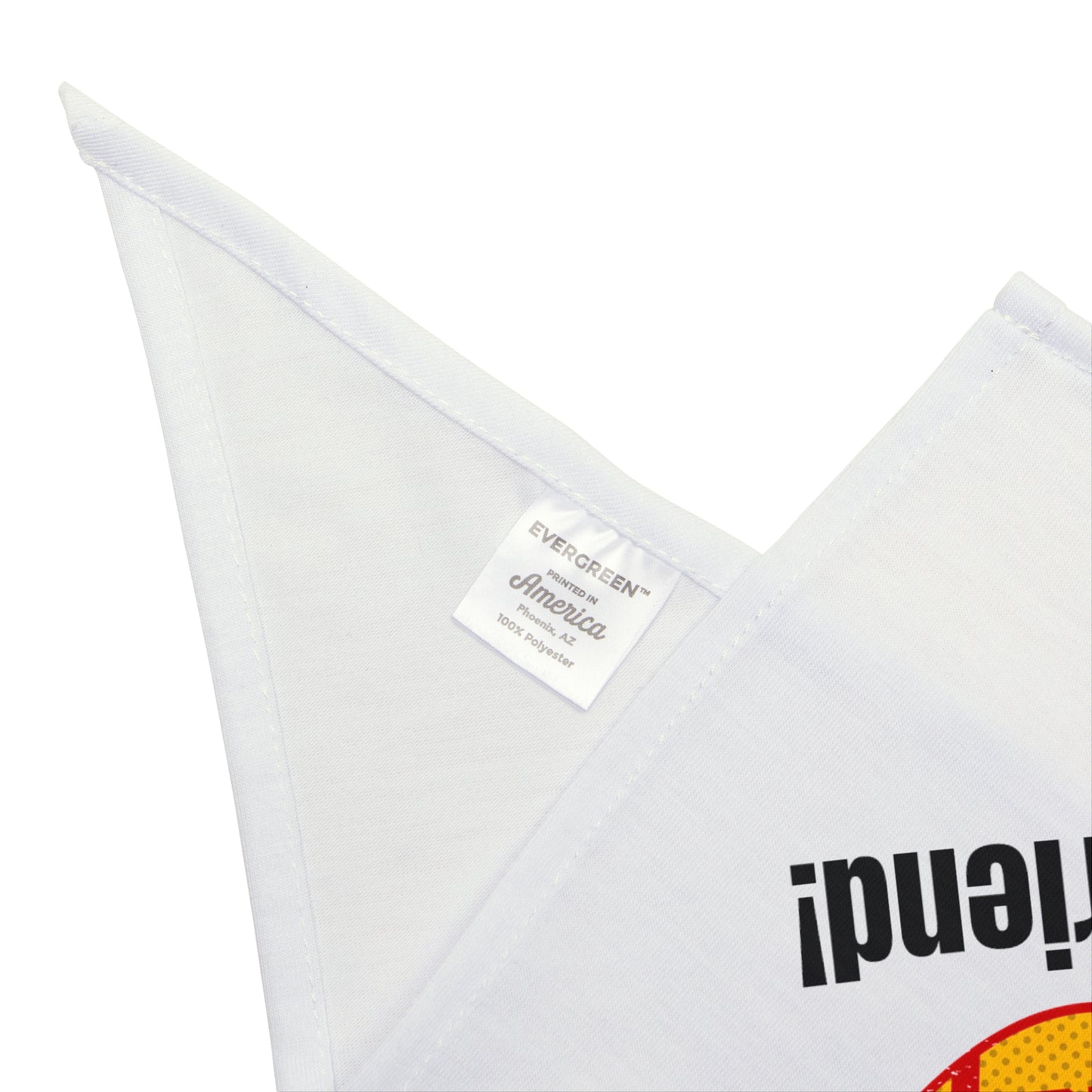 Go Taylor's Boyfriend Regular Tie Pet Bandana - White