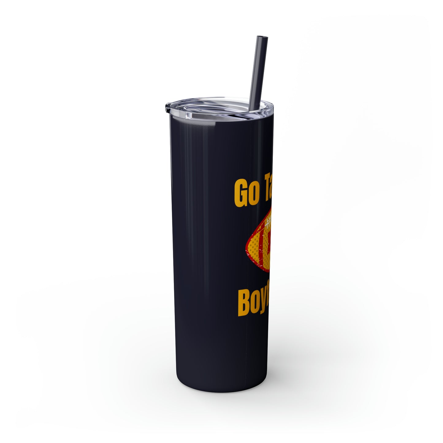 Go Taylor's Boyfriend Swift Kelce Football Skinny Tumbler with Straw, 20oz