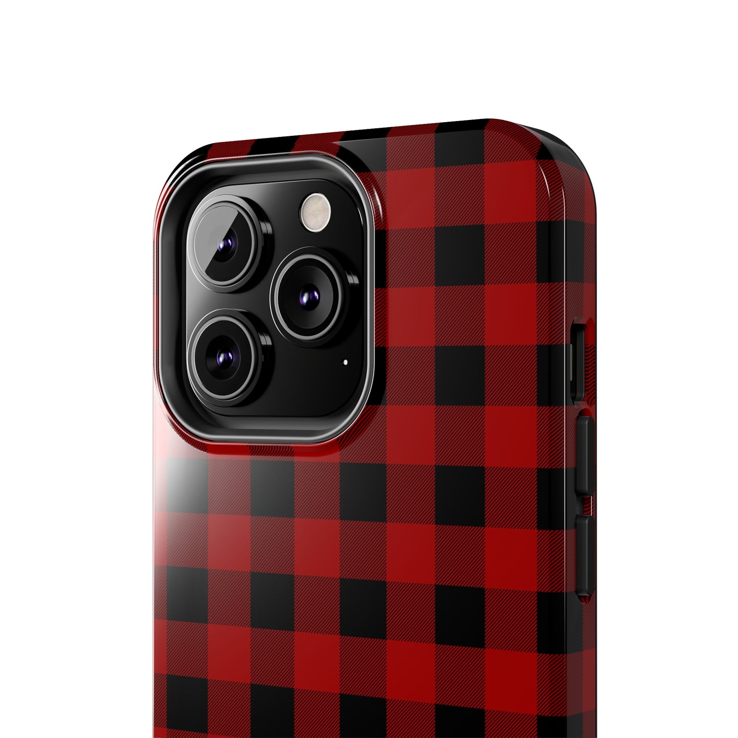 Red and Black Plaid Tough Phone Cases