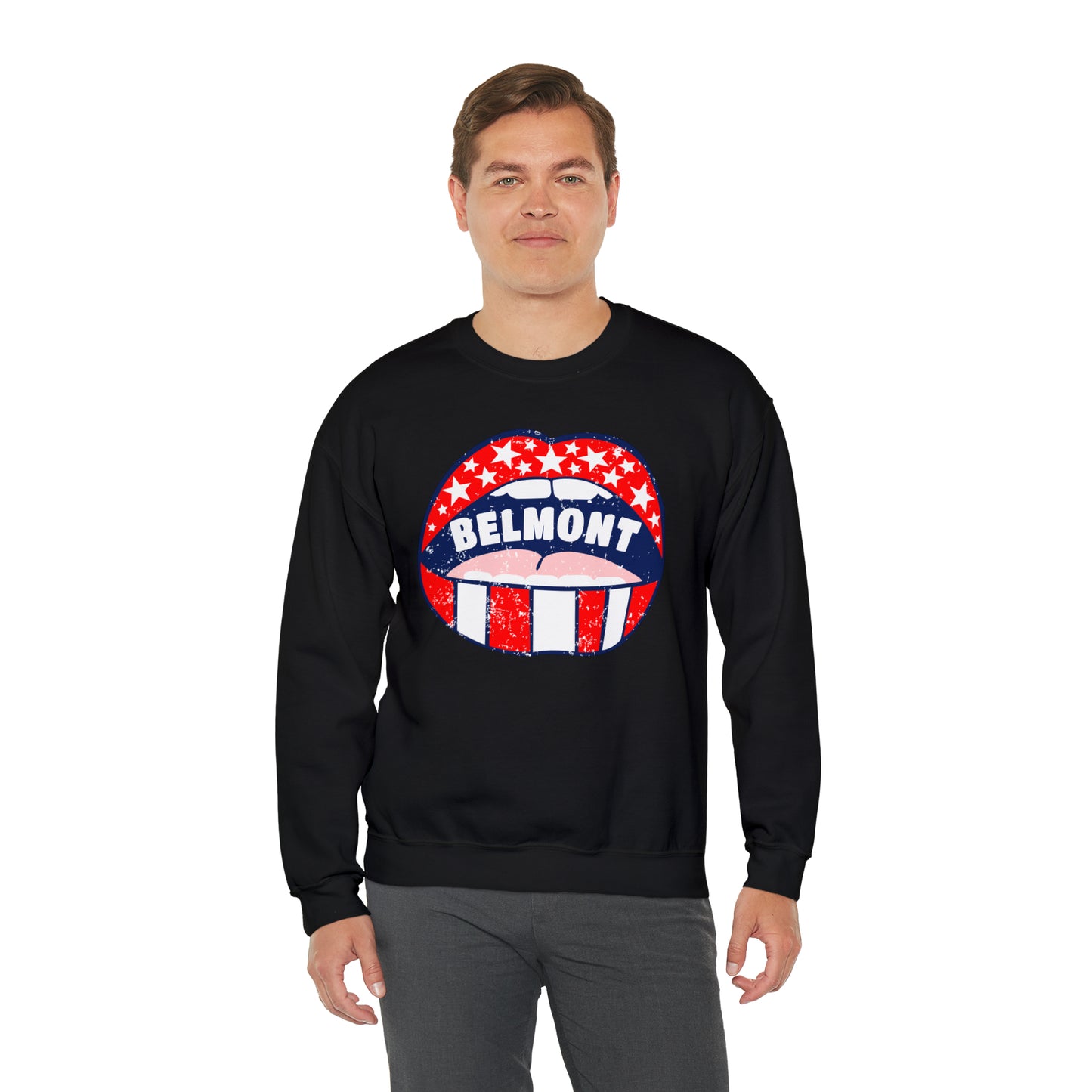 Belmont University Lips Crewneck Sweatshirt