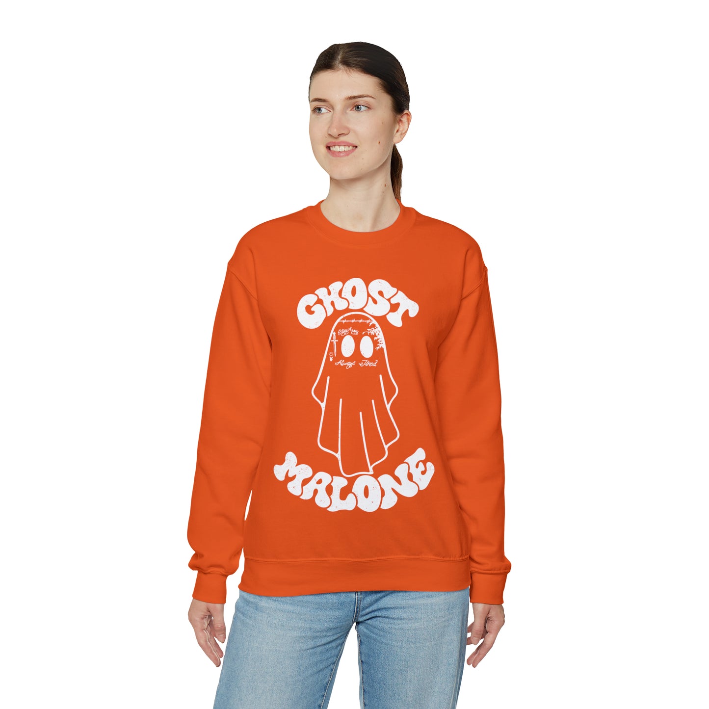 Ghost Malone Halloween Heavy Blend™ Crewneck Sweatshirt