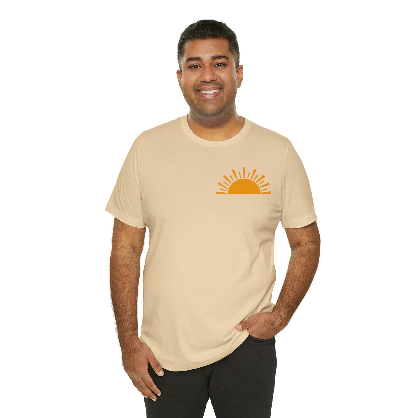 "Sunshine on My Mind"  (Front and Back Design)  Unisex Jersey Short Sleeve Tee